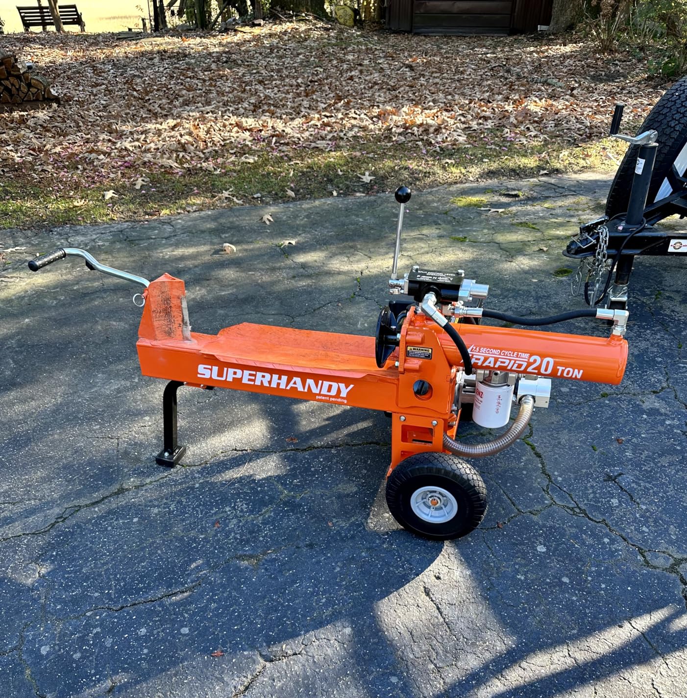 SuperHandy Hydraulic Log Splitter, 20 Ton, Firewood Wood Splitter customer photo 1