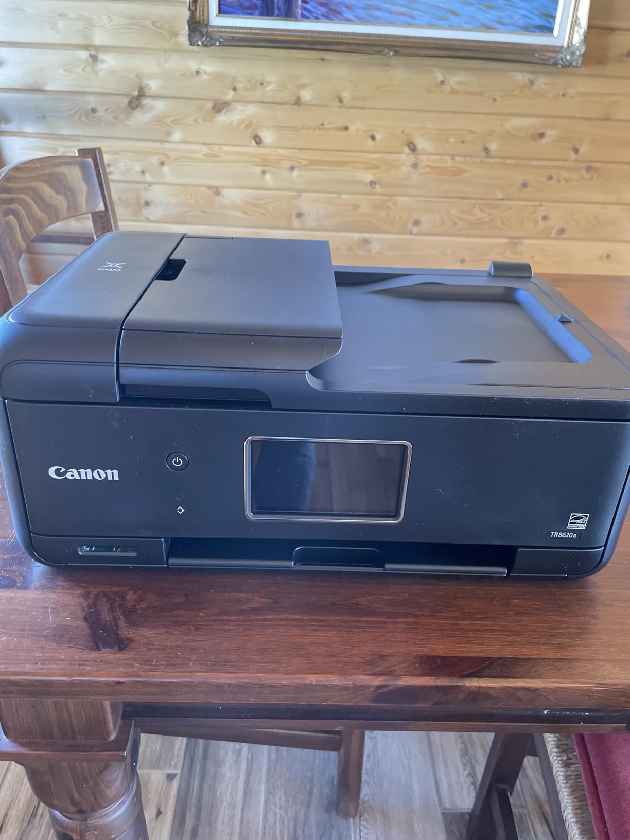 Canon PIXMA TR8620a - All-in-One Printer Home Office|Copier|Scanner|Fax|Auto Document Feeder | Photo, Document | Airprint (R), Android, Black, Works with Alexa customer photo 2