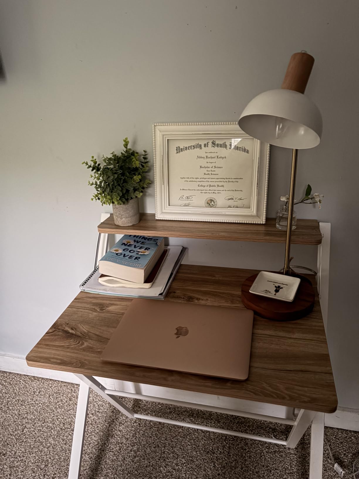 GreenForest Folding Desk No Assembly, Sturdy Computer Desk for Small Spaces customer photo 1