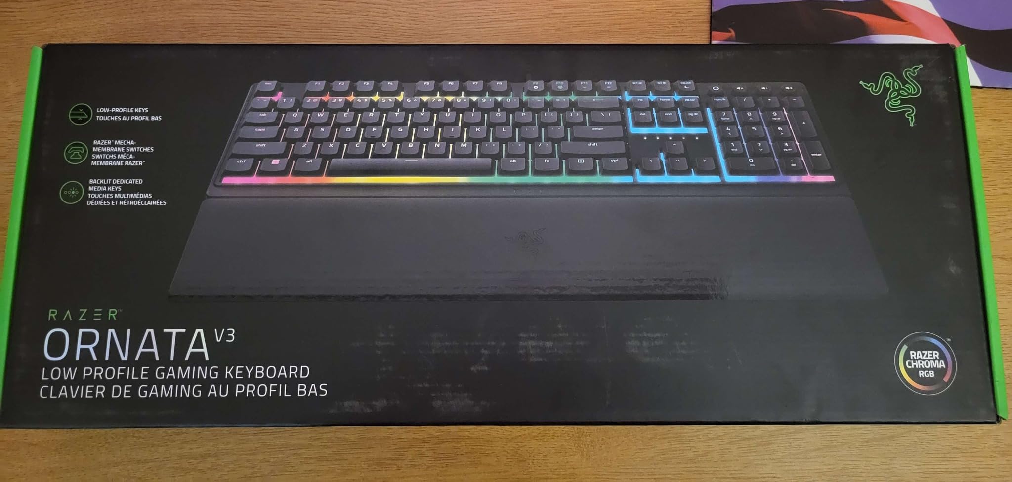 Razer Ornata V3 Gaming Keyboard, Low-Profile Keys, Black customer photo 1