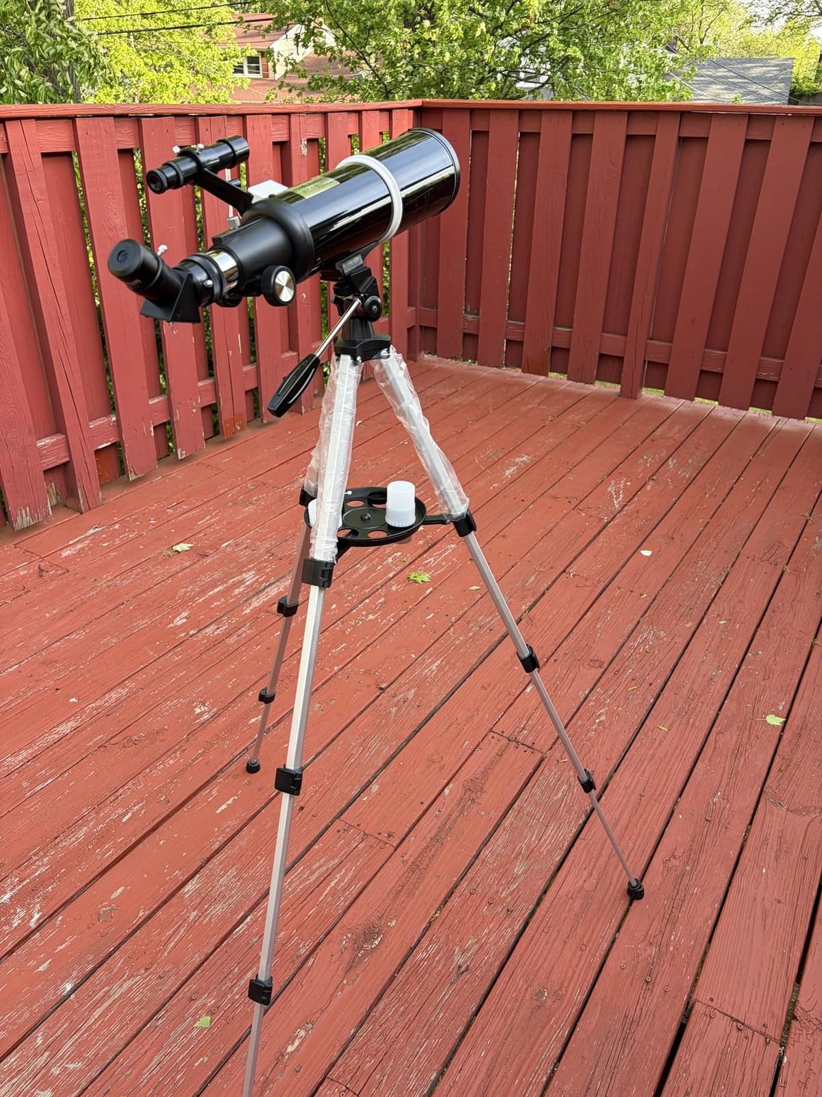 Koolpte Telescope for Adults & Beginner Astronomers - 80mm Aperture 600mm Fully Multi-Coated High Transmission Coatings with AZ Mount Tripod Phone Adapter, Carrying Bag, Wireless Control. customer photo 2