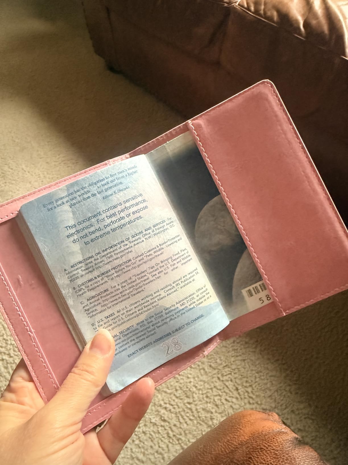 2 Pcs Passport Holders，Ultra Slim Passport Wallet for Travel Essentials customer photo 1