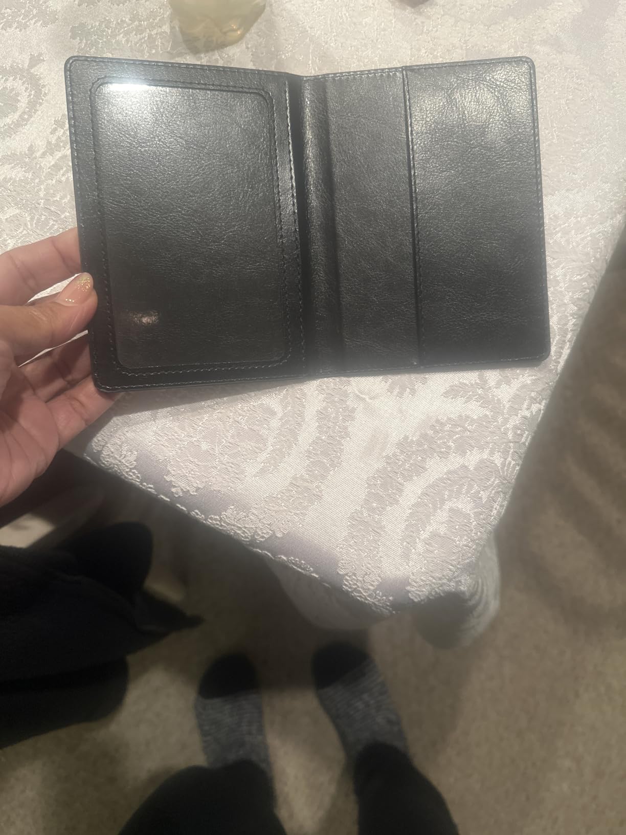 2 Pcs Passport Holders，Ultra Slim Passport Wallet for Travel Essentials customer photo 2