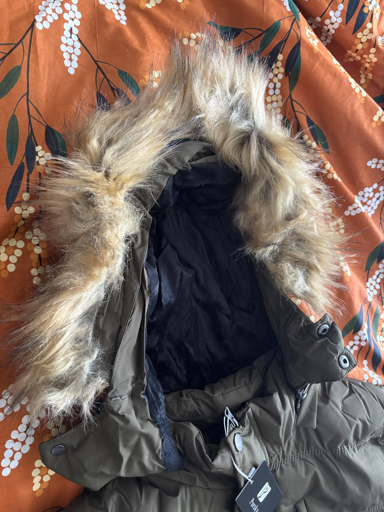 Pursky Men's Puffer Jacket Waterproof Winter Bubble Coats Ski Parka Fur Hooded customer photo 2