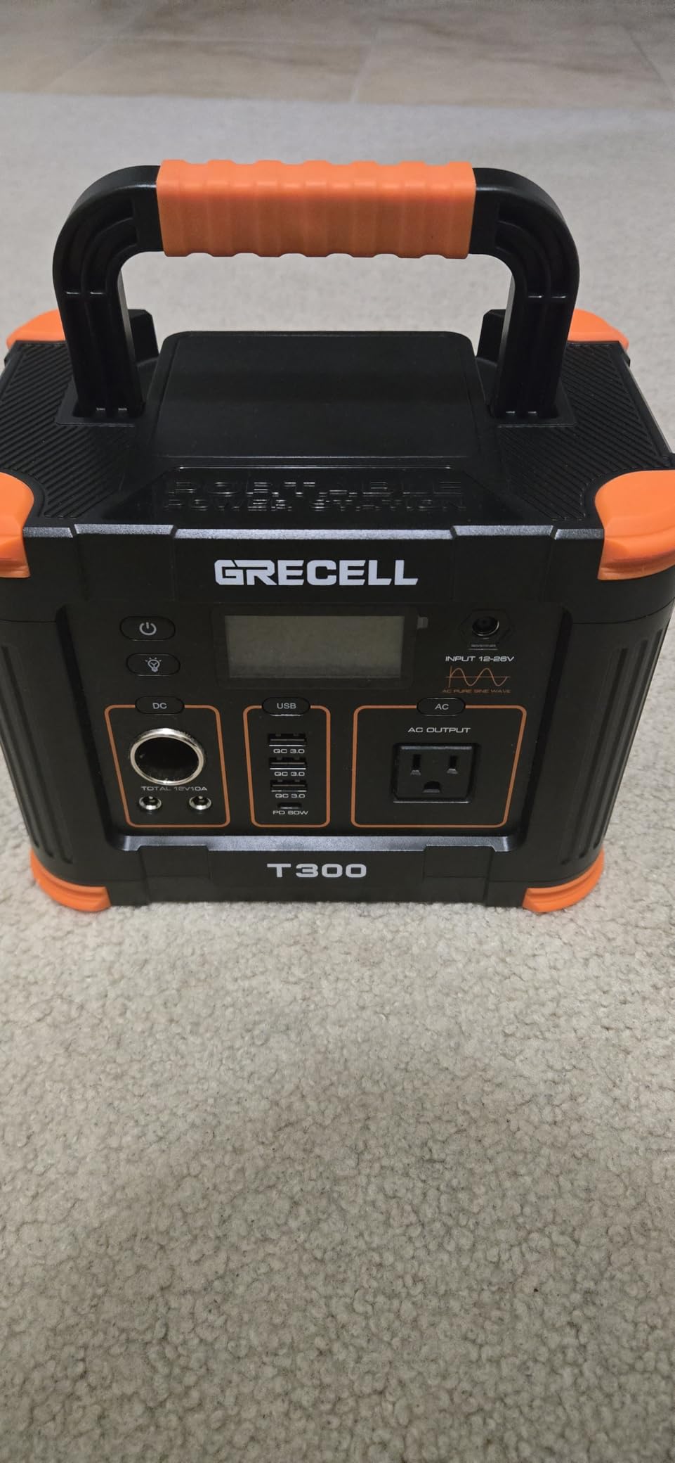 GRECELL Portable Power Station 330W, 230.88Wh Solar Generator customer photo 1