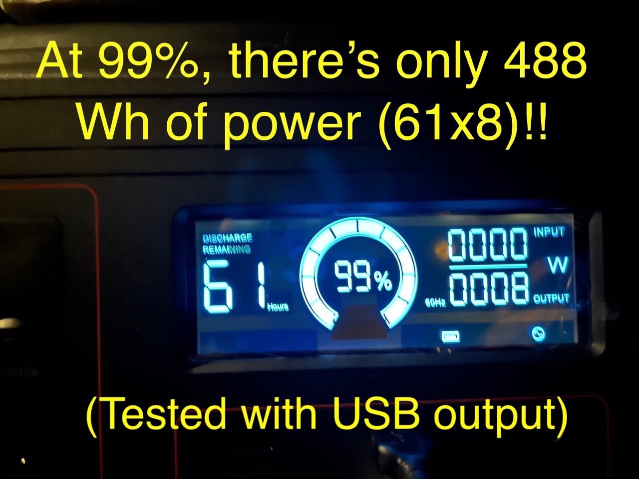 GRECELL Portable Power Station 330W, 230.88Wh Solar Generator customer photo 2