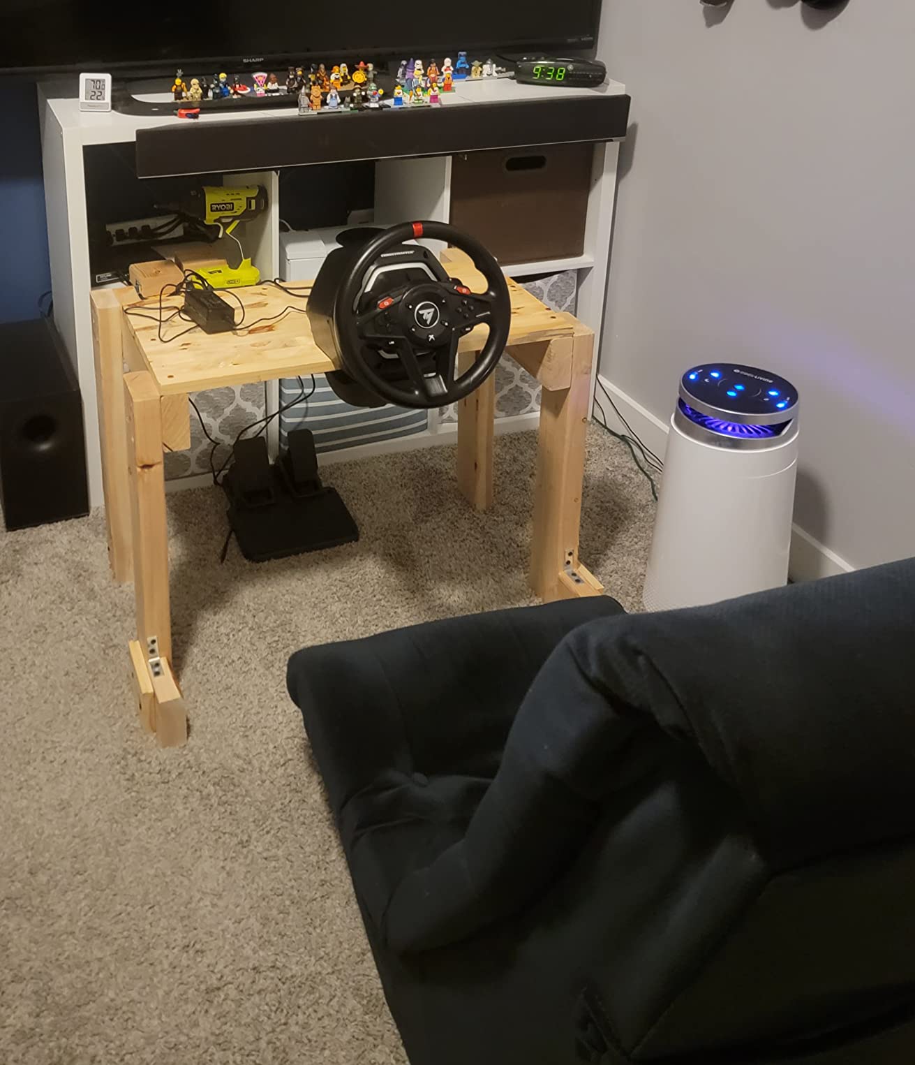 Thrustmaster T128 P Force Feedback Racing Wheel & Pedal Set - PS5 & PC customer photo 2