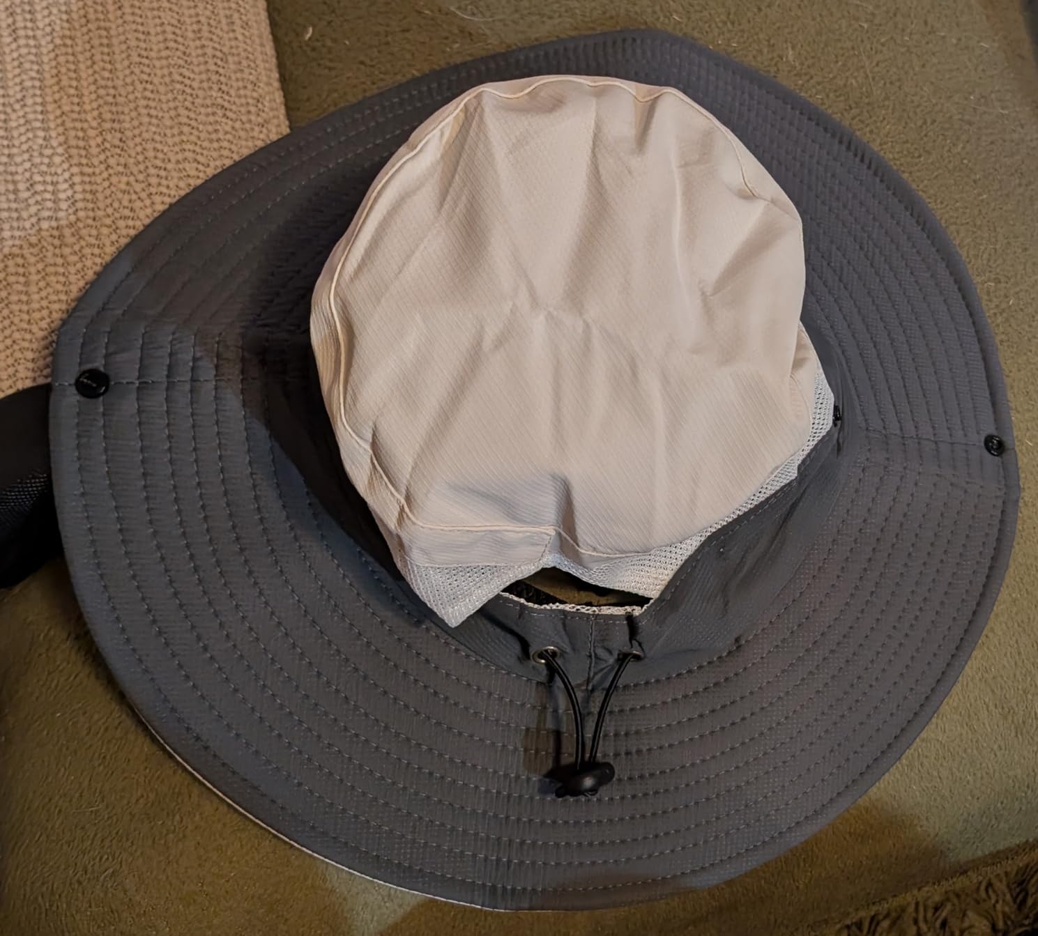 NPQQUAN Ponytail Sun Hats for Women UPF 50+ Wide Visor UV Protection Hat customer photo 2