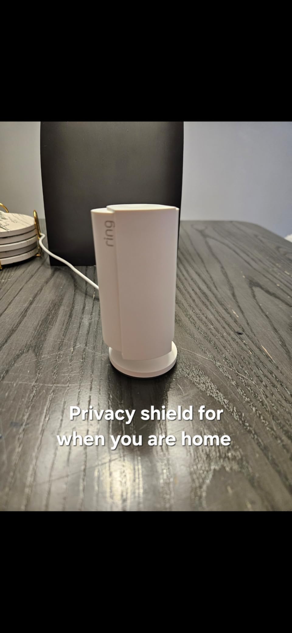 Ring Indoor Cam (newest model) — Home or business security in 1080p HD video, White customer photo 2