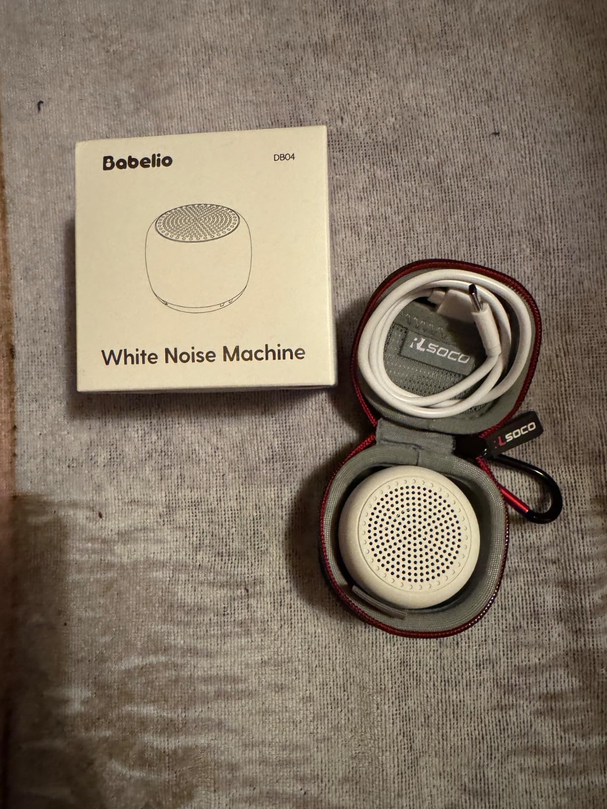 Babelio Pocket Mini Portable White Noise Machine for Travel, 15 Sounds customer photo 1