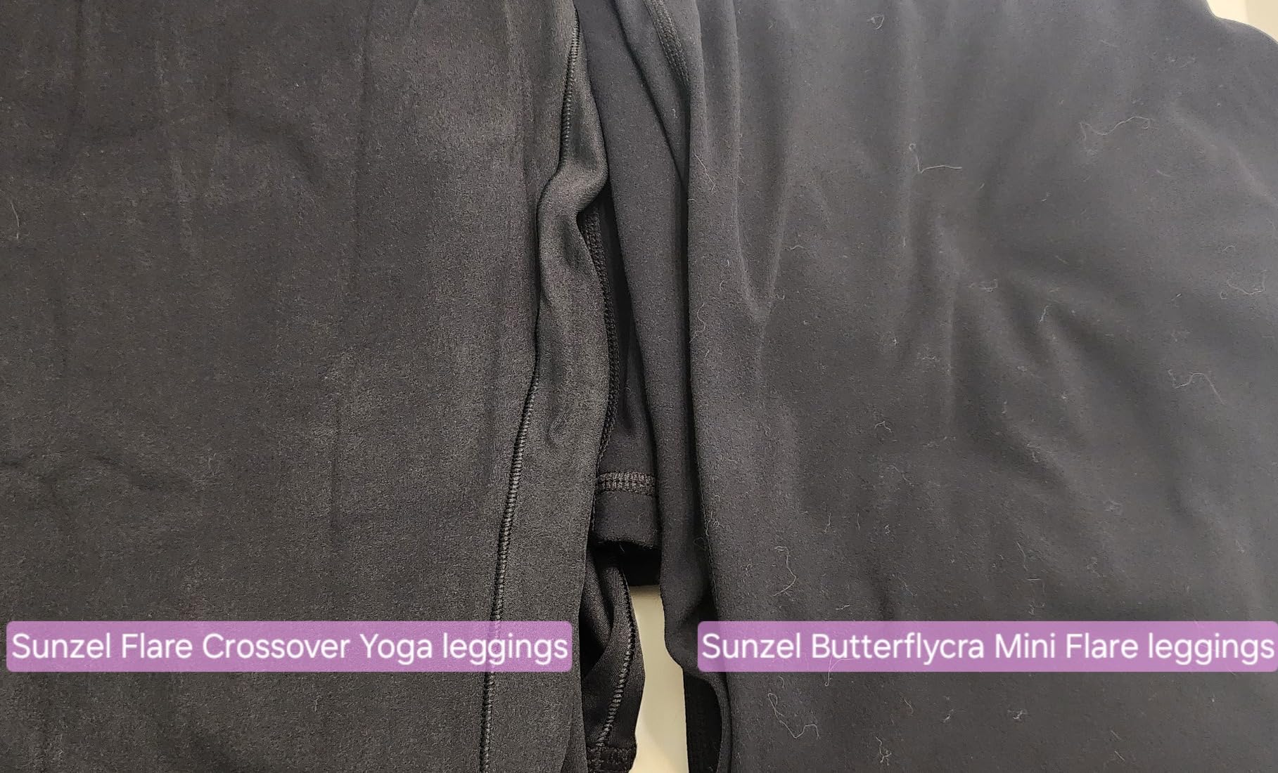 Sunzel Flare Leggings, Crossover Yoga Pants with Tummy Control, High-Waisted and Wide Leg customer photo 1