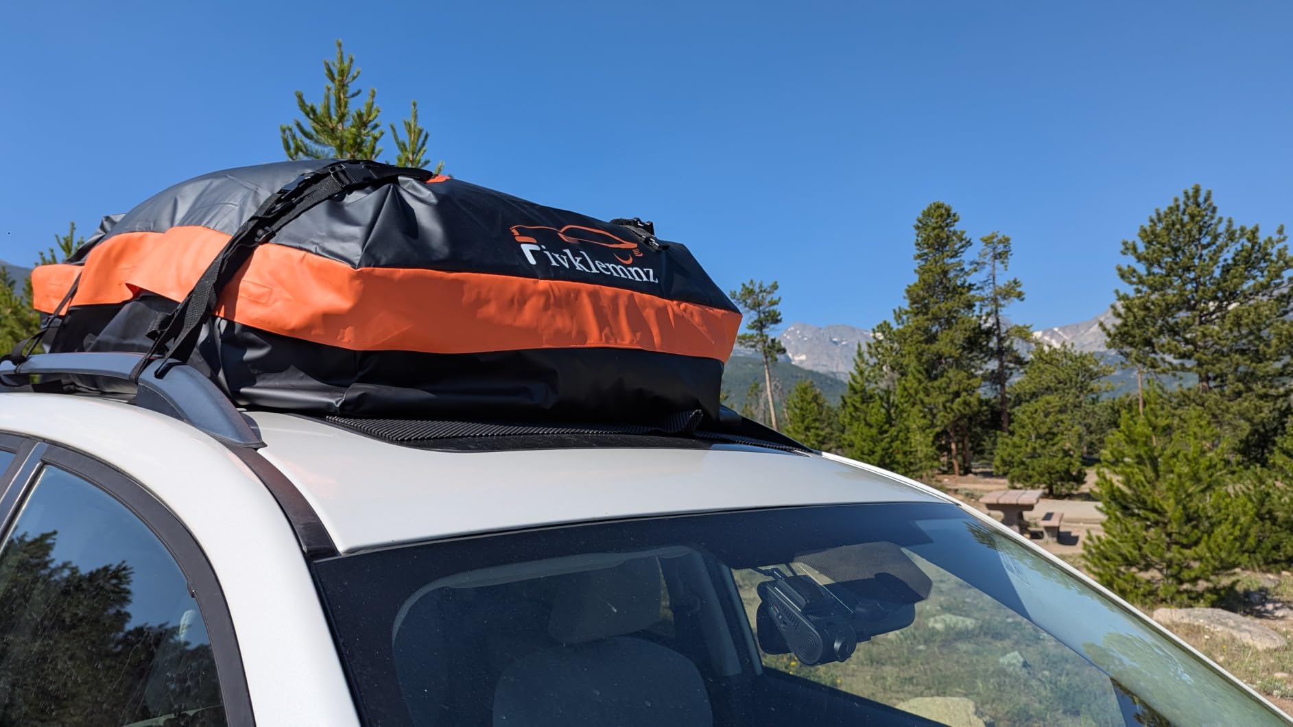 FIVKLEMNZ 21 Cubic Rooftop Cargo Carrier Waterproof Soft Car Roof Bag customer photo 2