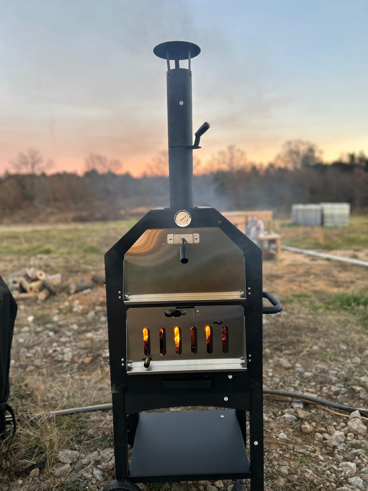 Outdoor Wood-Fired Pizza Oven Patio Pizza Maker for Backyard customer photo 1