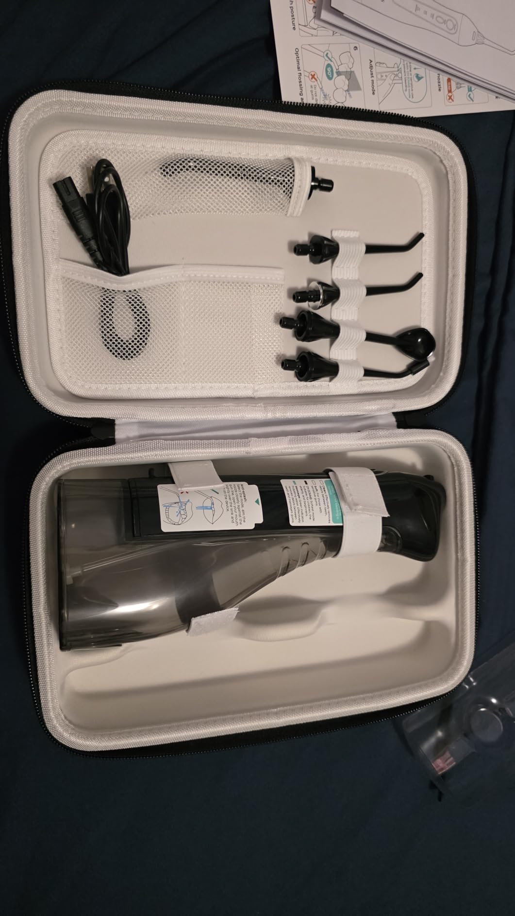COSLUS ADA Accepted C20 Water Dental Flosser Pick, Professional Set Black customer photo 1