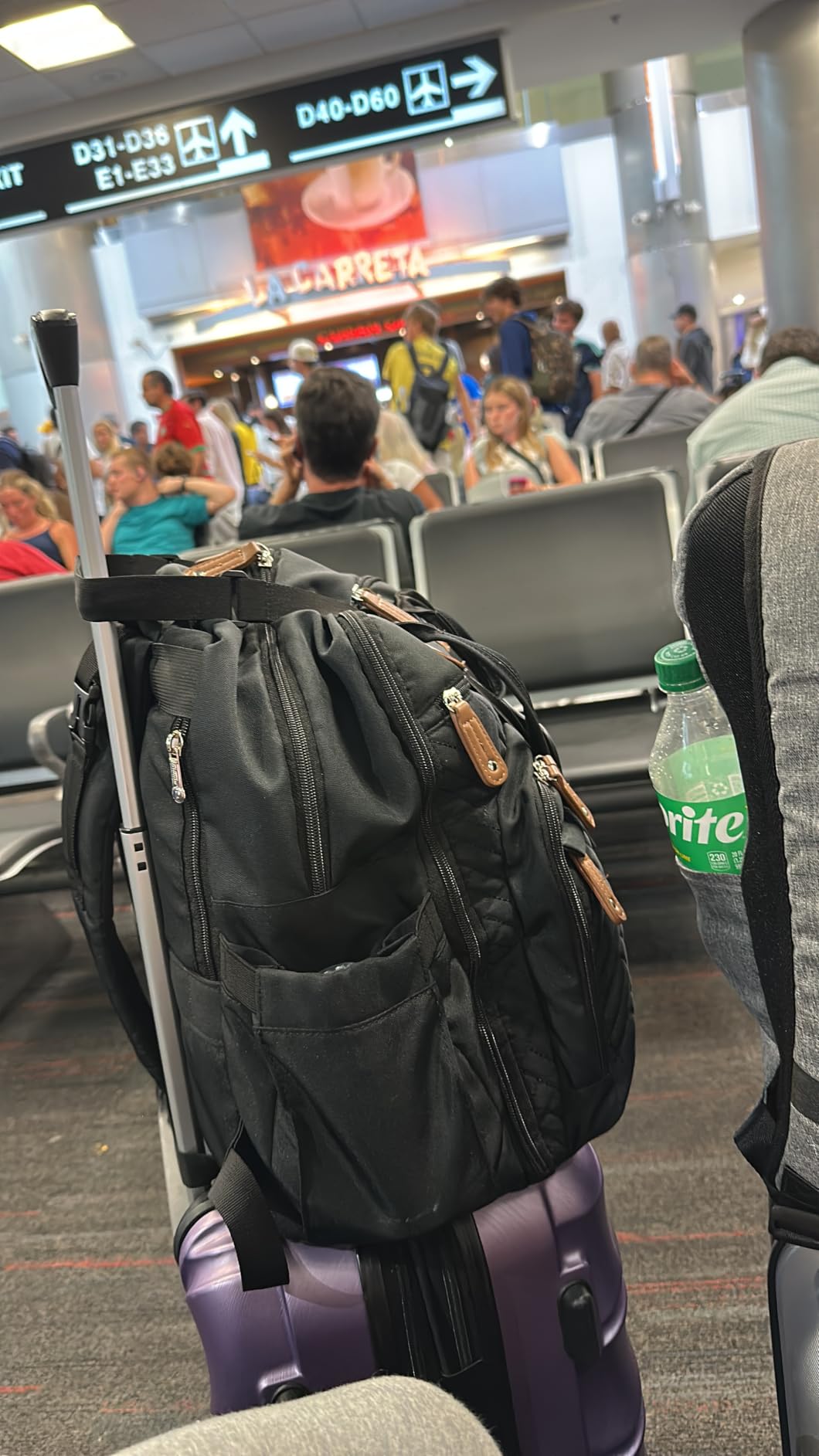 Luggage Straps Bag Bungee， Luggage Straps Suitcase Adjustable Belt，Add a Bag Easy to Travel Suitcase Elastic Strap Belt – (Black) customer photo 1