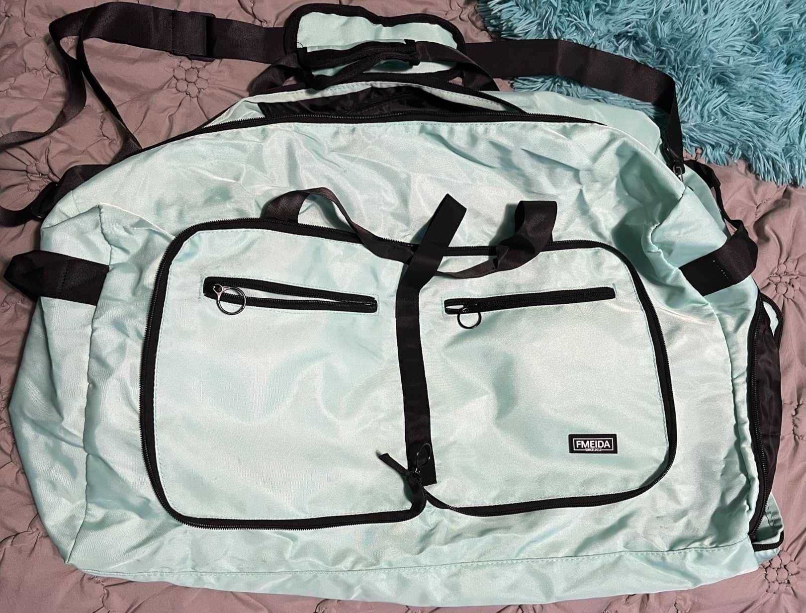 Fmeida 65L Duffle Bag Foldable Travel Duffel Bags for Men Women Travel Bag customer photo 2
