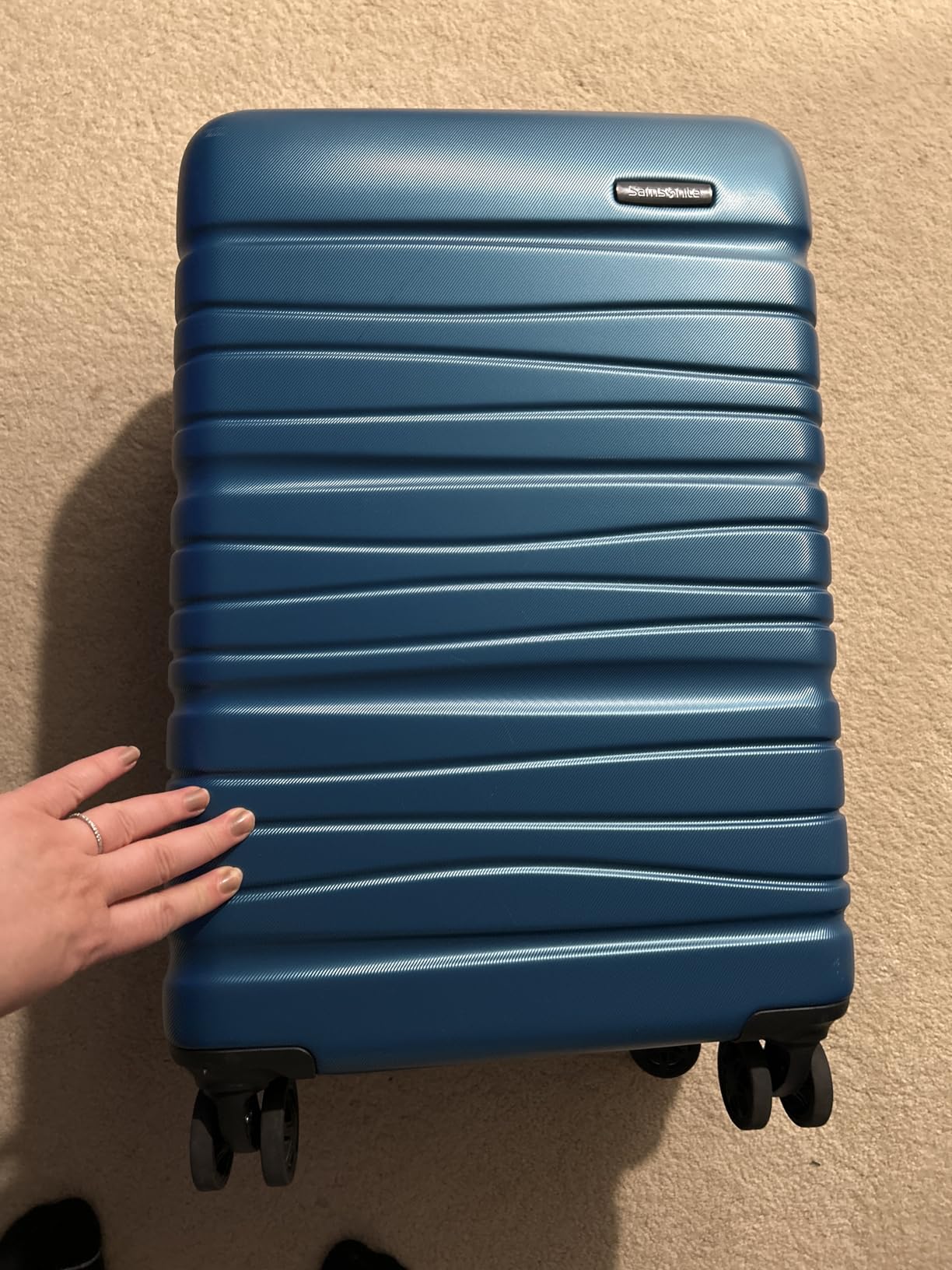 Samsonite Evolve SE Hardside Expandable Luggage with Double Spinner Wheels, Bass Black, Carry-on customer photo 2