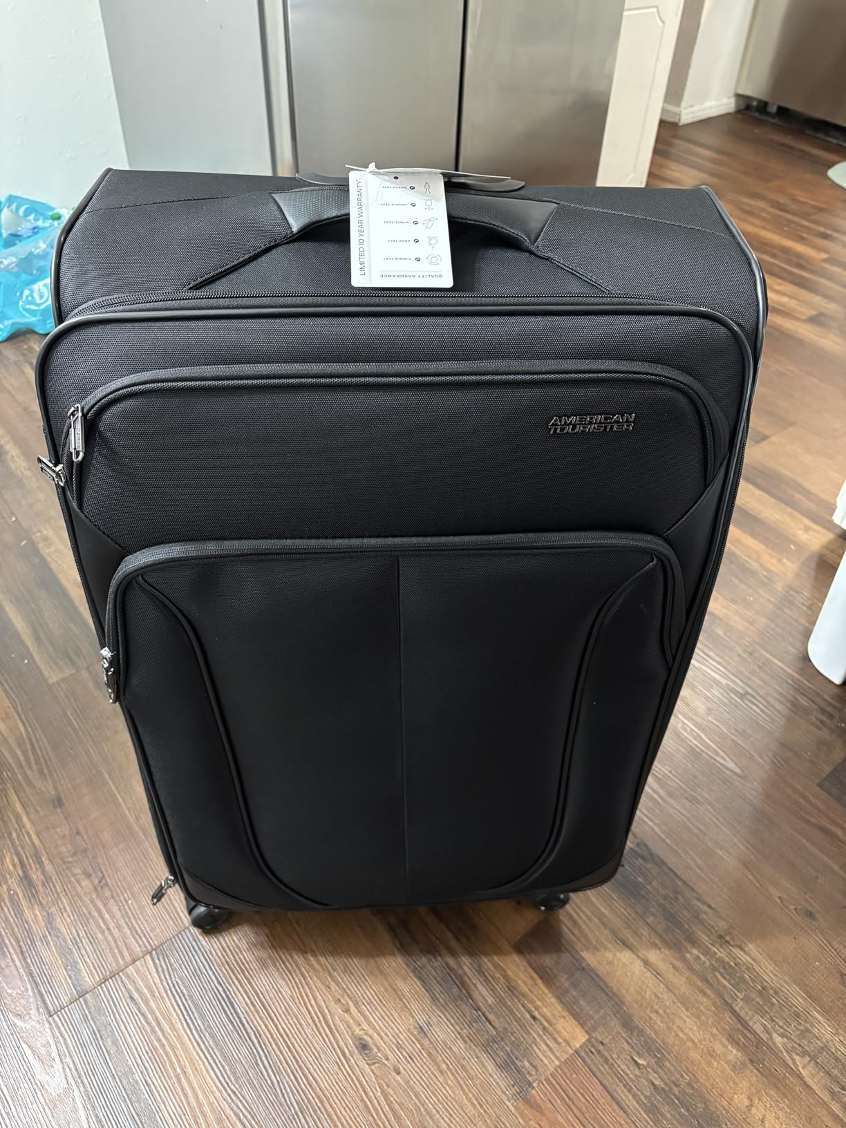 American Tourister 4 KIX 2.0 Expandable Softside Luggage with Spinner Wheels, 20 SPINNER, CLASSIC BLUE customer photo 1