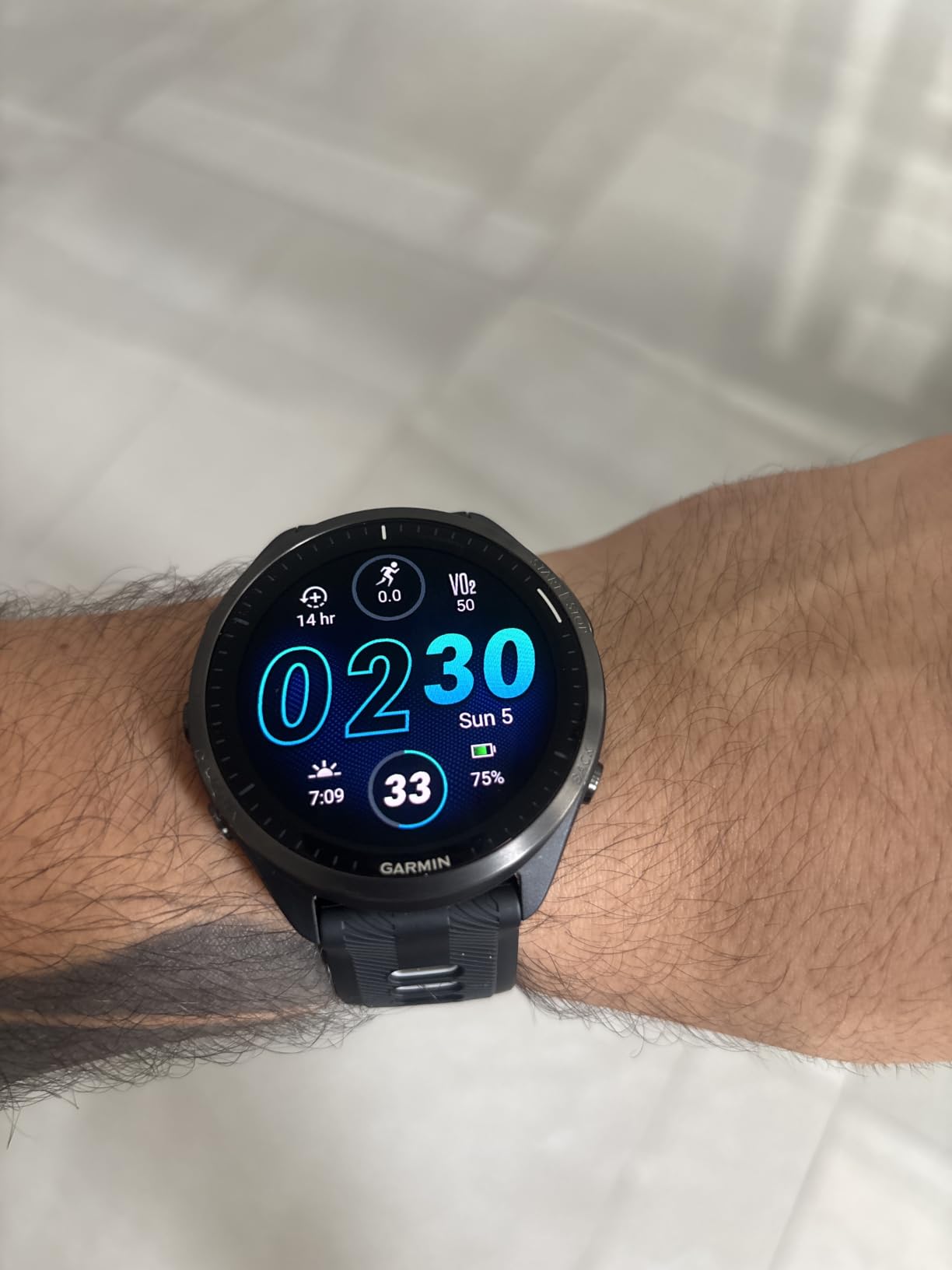 Garmin Forerunner® 965, Running Smartwatch, 47mm, Black/Powder Gray customer photo 2