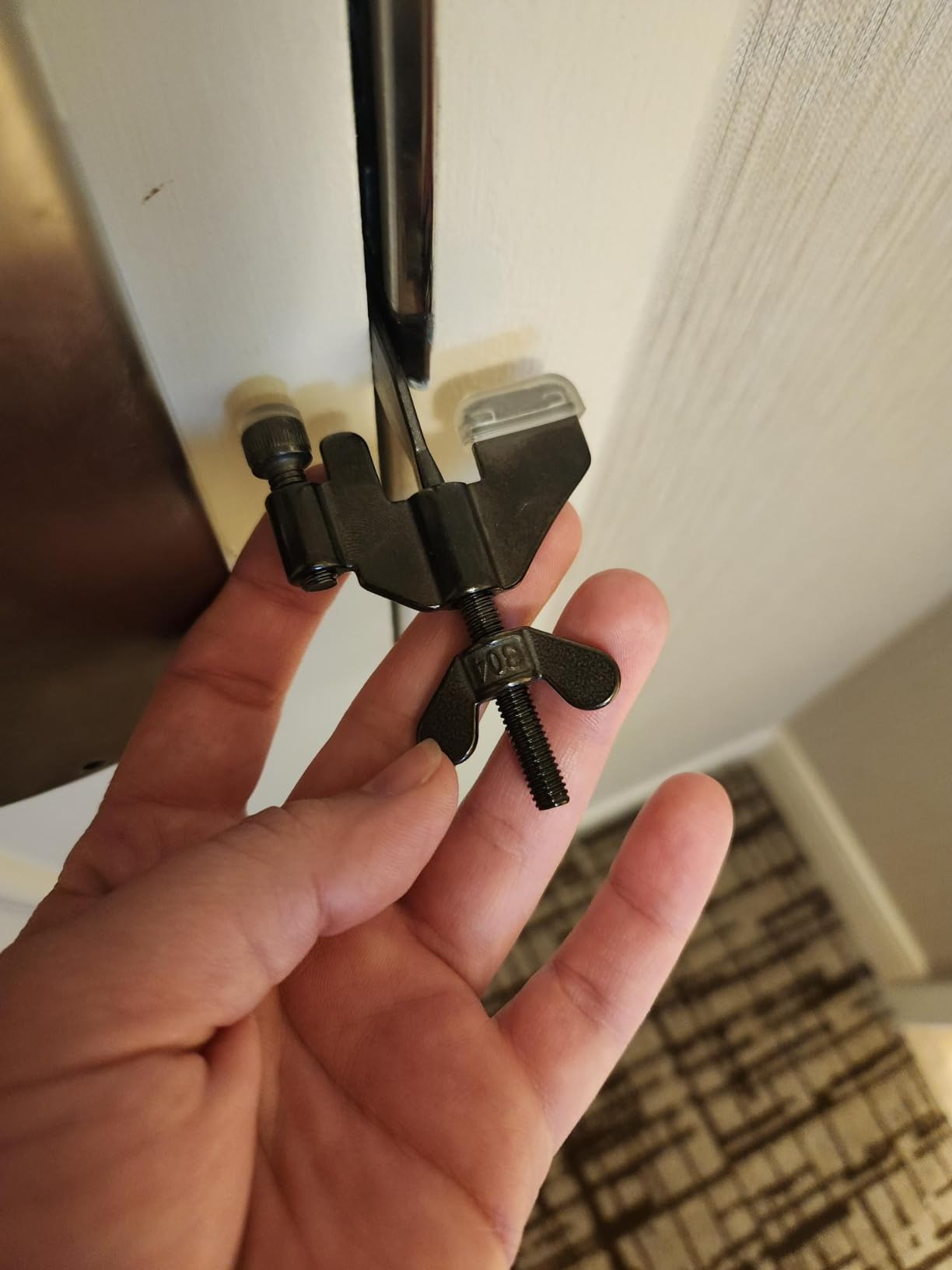 Heavy Duty Portable Door Lock for Extra Security at Home,Apartment & Travel customer photo 1