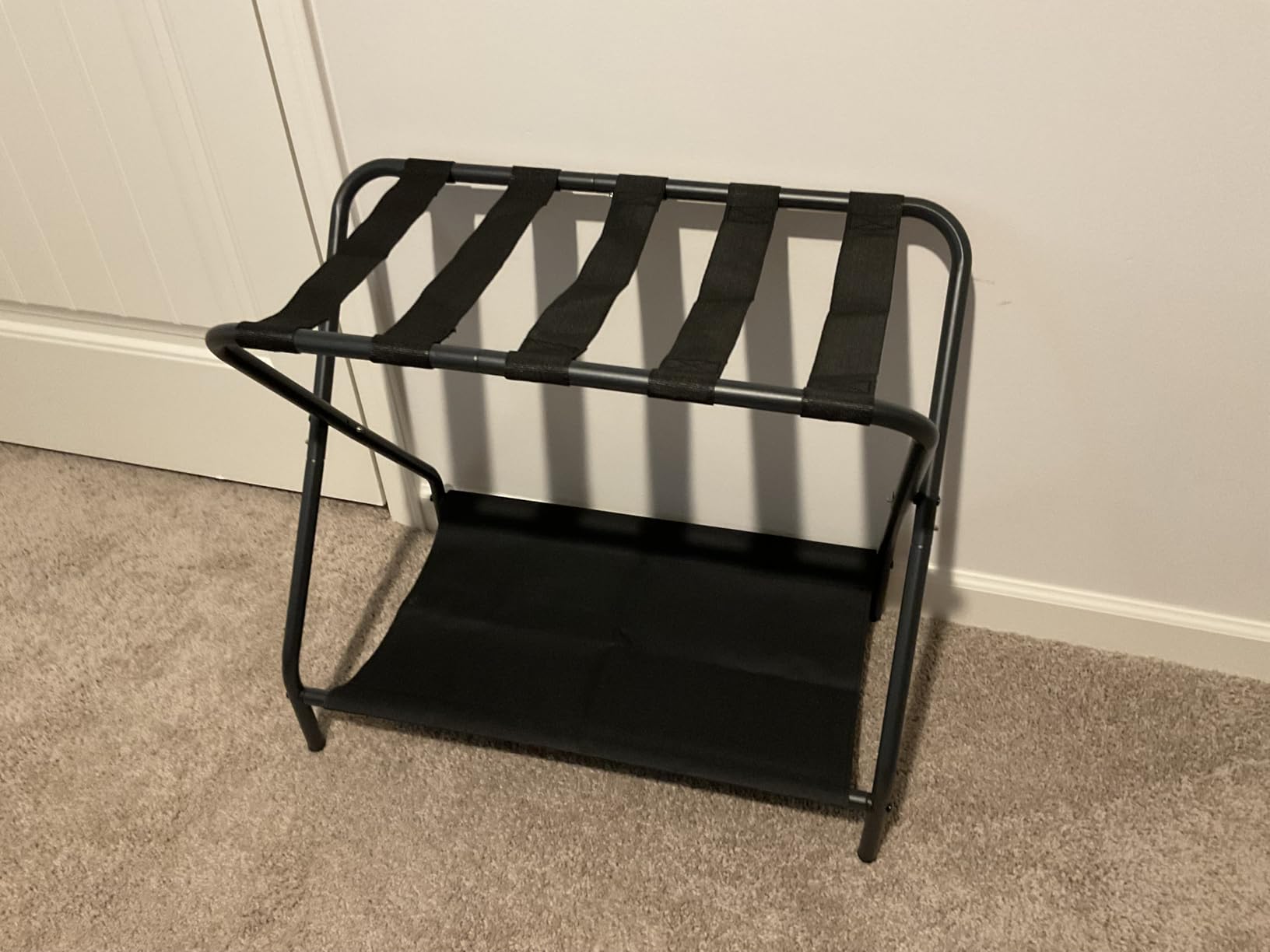 AMHANCIBLE Luggage Rack, Set of 2, Foldable Suitcase Stands for Guest Room customer photo 1