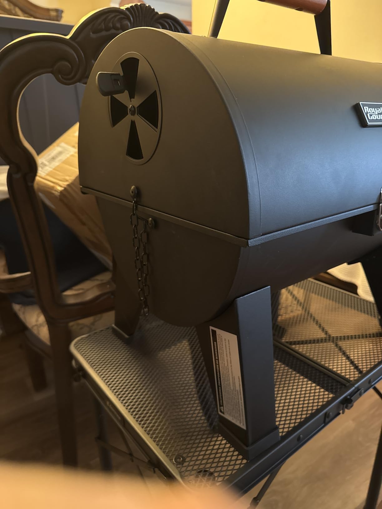 Royal Gourmet CD1519 Portable Charcoal Grill with Warming Rack, 303 Sq. In. customer photo 1