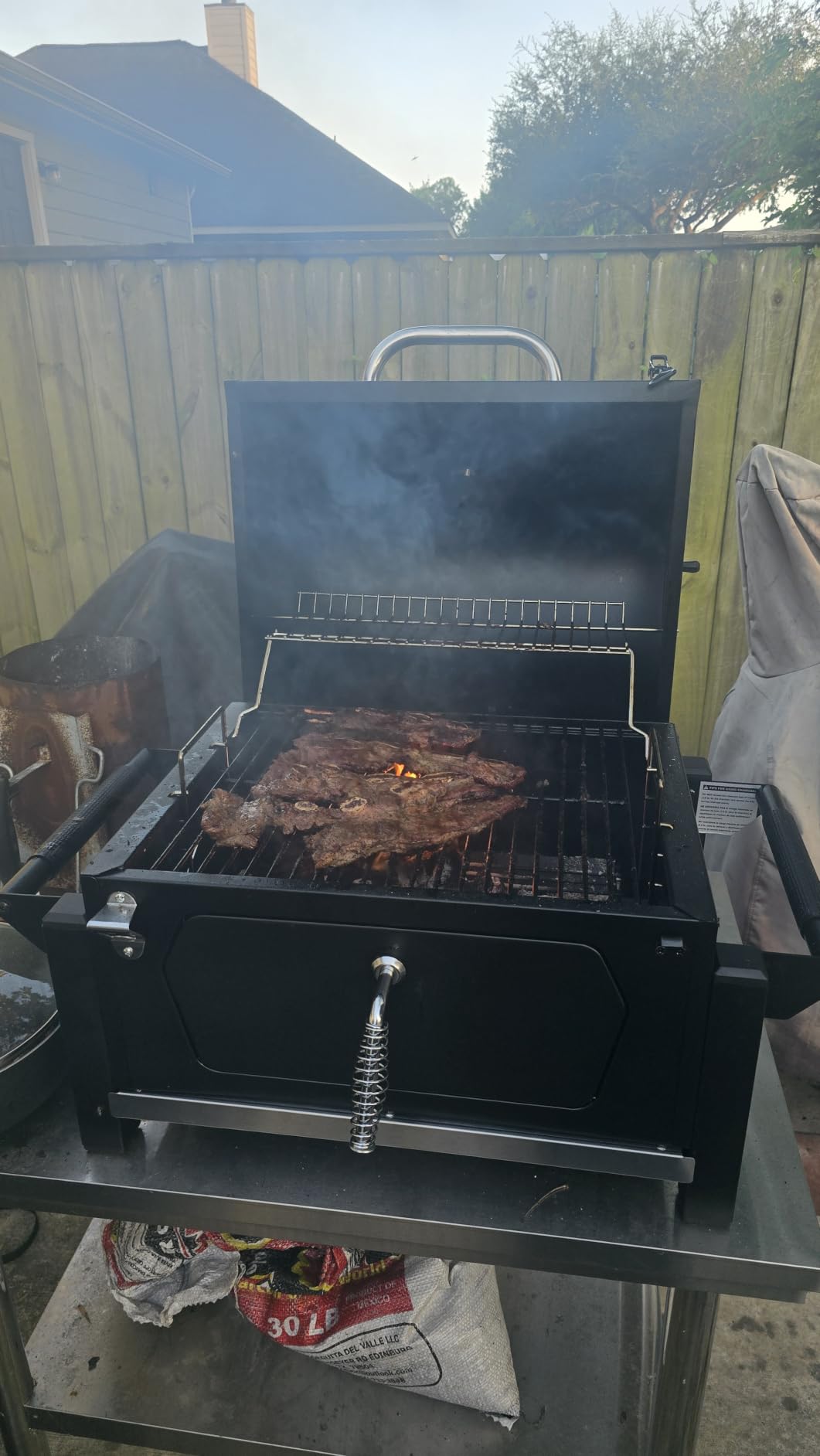 Royal Gourmet CD1519 Portable Charcoal Grill with Warming Rack, 303 Sq. In. customer photo 2
