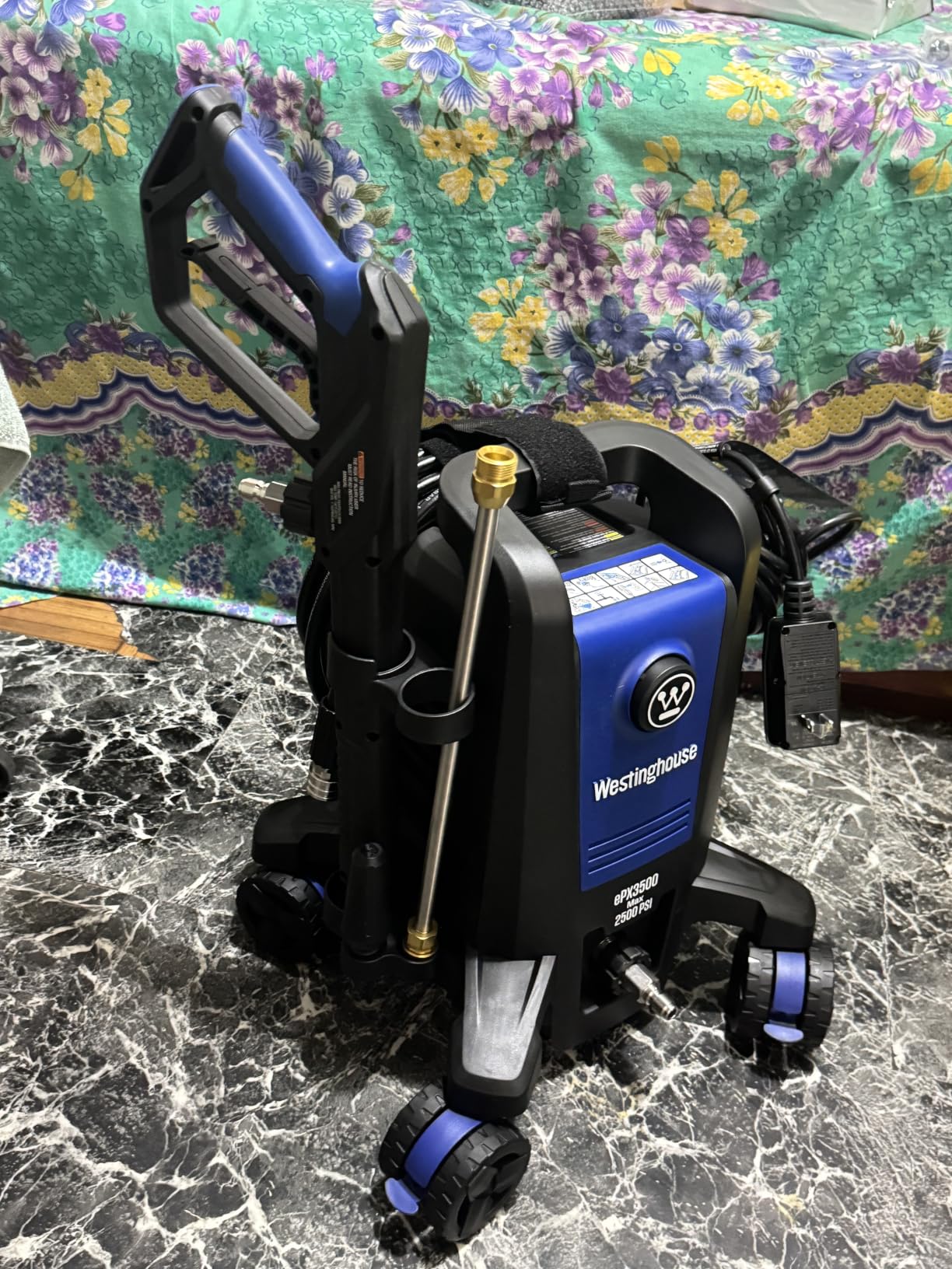 Westinghouse ePX3500 Electric Pressure Washer, 2500 Max PSI 1.76 Max GPM with Anti-Tipping Technology, Onboard Soap Tank, Pro-Style Steel Wand, 5-Nozzle Set, for Cars/Fences/Driveways/Home/Patios customer photo 1