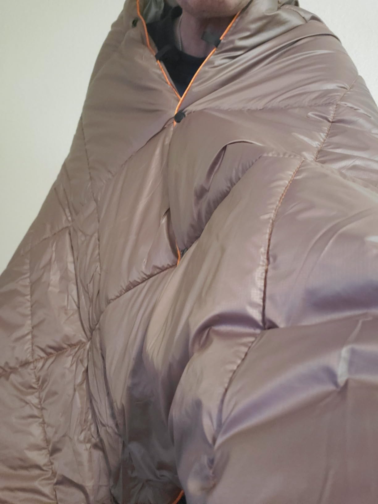 UNIKOME Puffy Camping Blanket,Packable Outdoor Quilt, 75