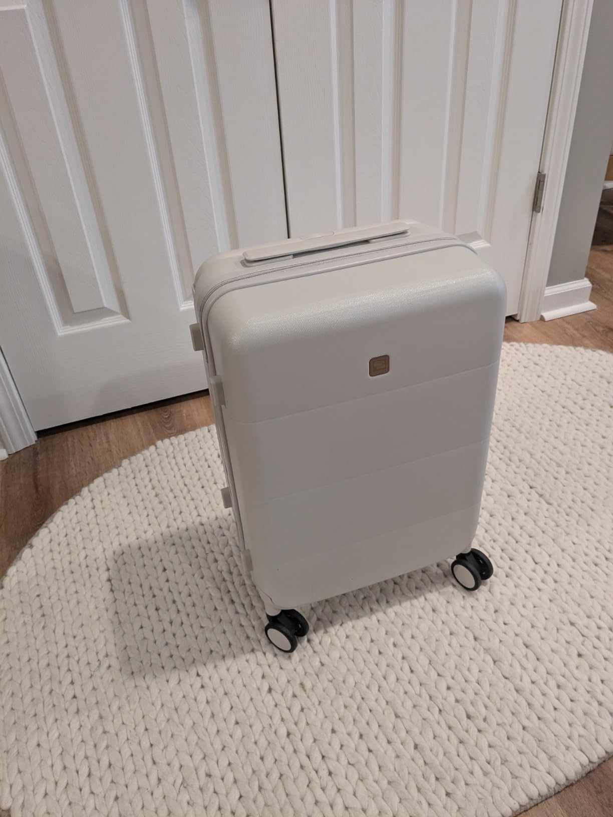 Hanke Top Opening 24 Inch Checked Luggage, Aluminum Frame Medium Suitcase customer photo 1