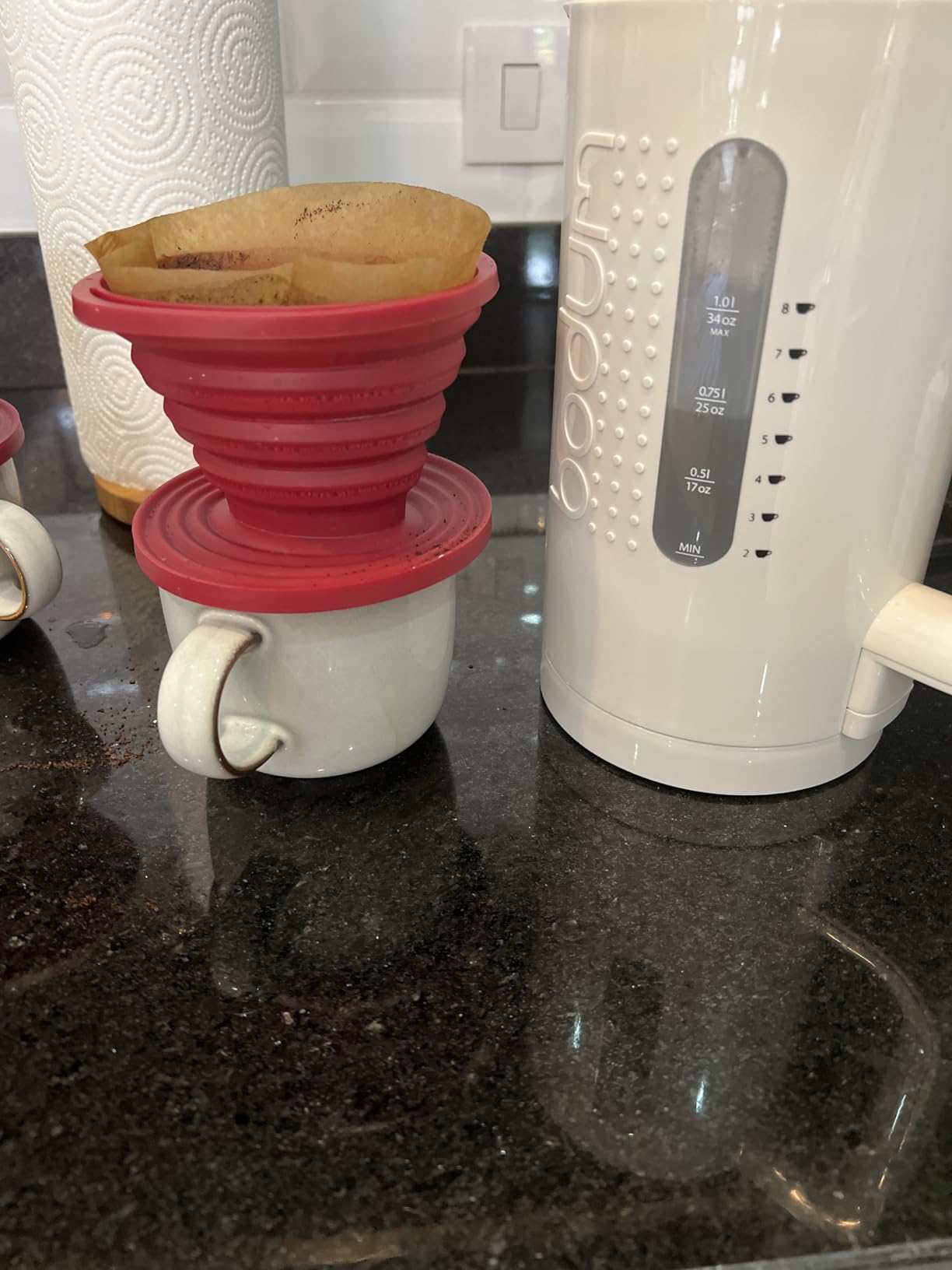 Attsky Collapsible Pour Over Coffee Dripper for Camping, 2-Pack, Red customer photo 1