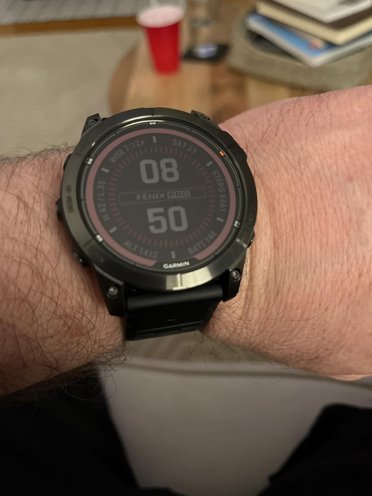 Garmin fēnix 7X Pro Solar, Multisport GPS Smartwatch, Built-in Flashlight, Solar Charging Capability, Black customer photo 1