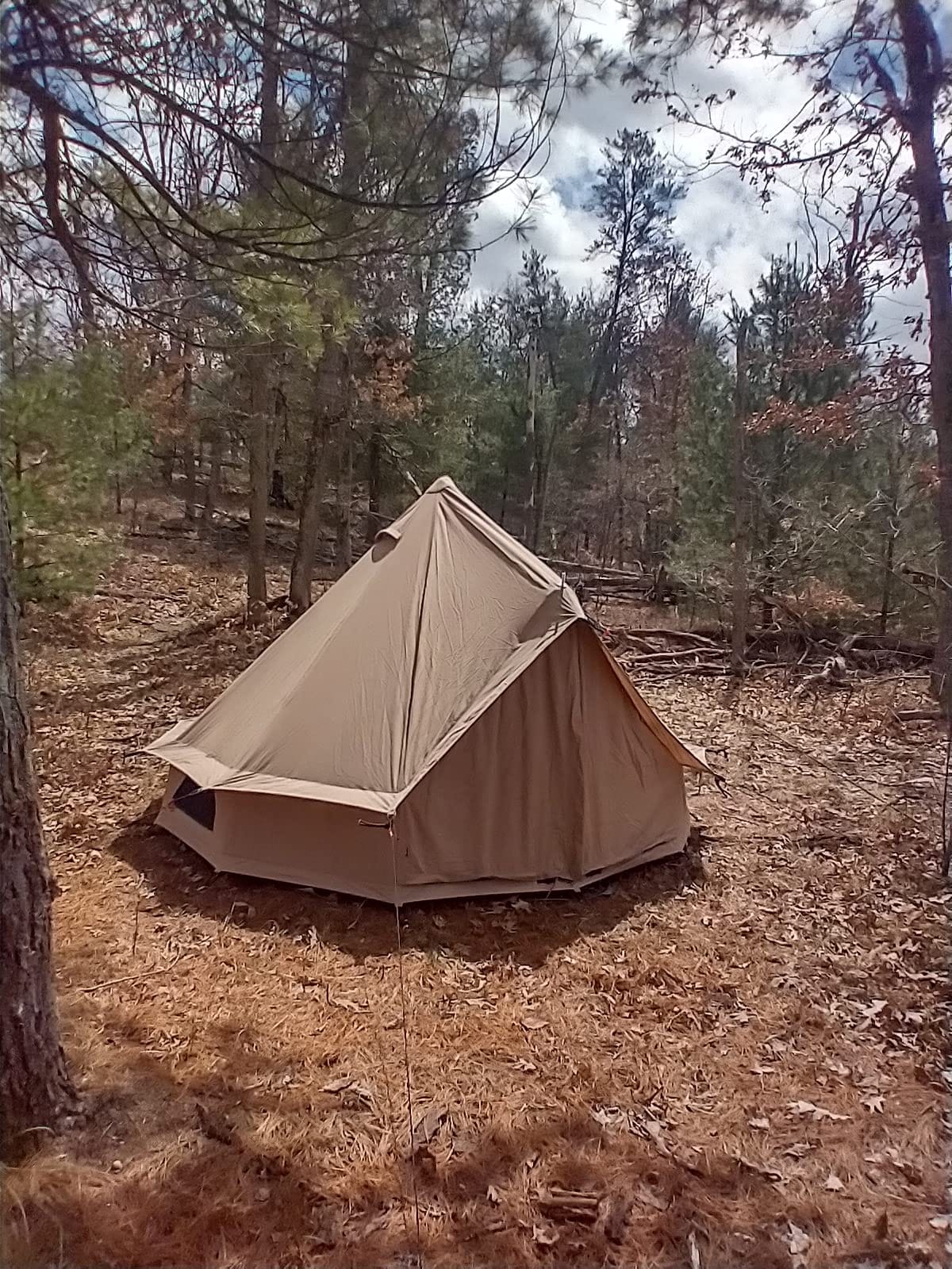 WHITEDUCK Regatta Canvas Bell Tent w/Stove Jack, Water Repellent, Yurt customer photo 1