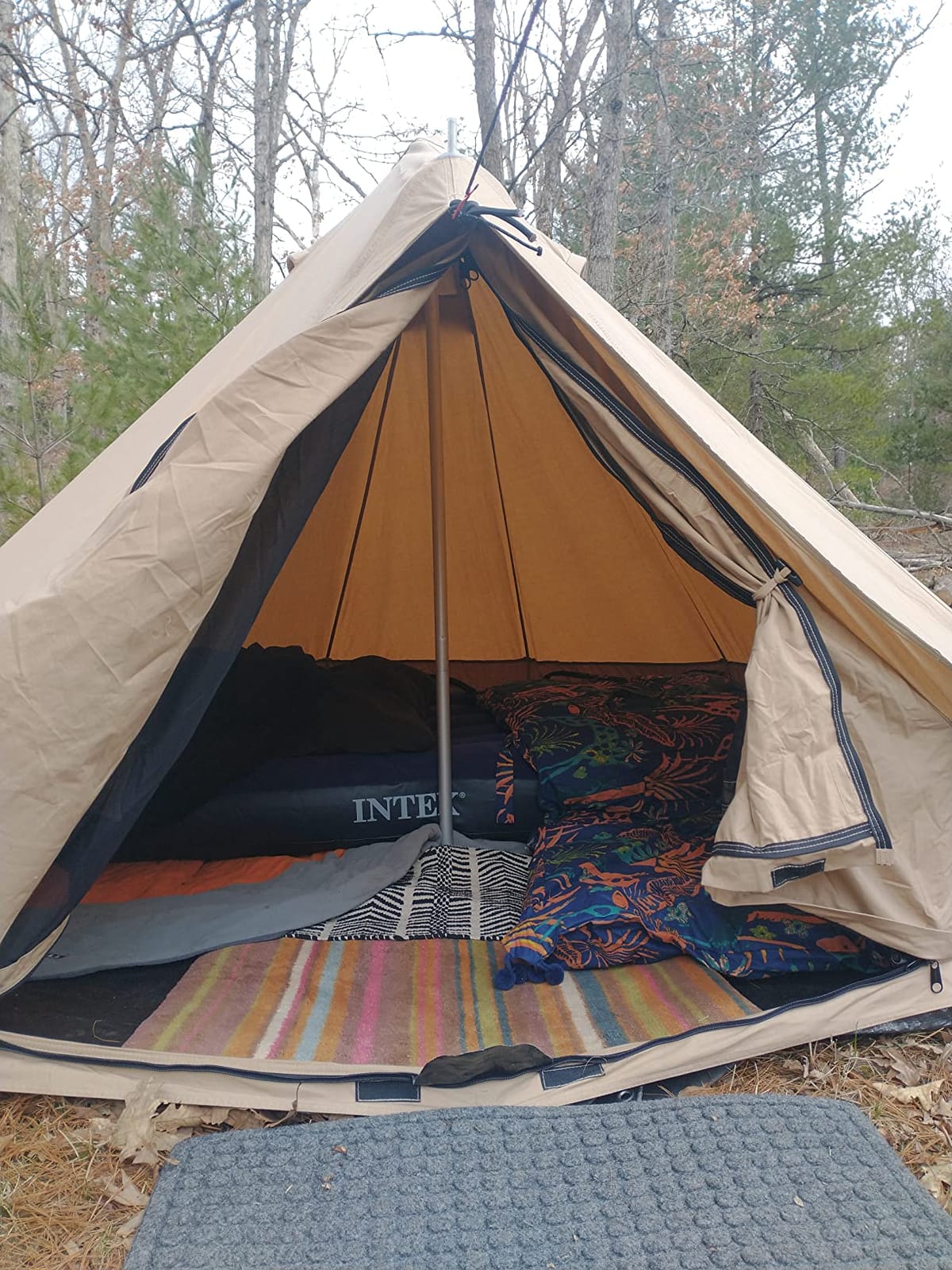 WHITEDUCK Regatta Canvas Bell Tent w/Stove Jack, Water Repellent, Yurt customer photo 2