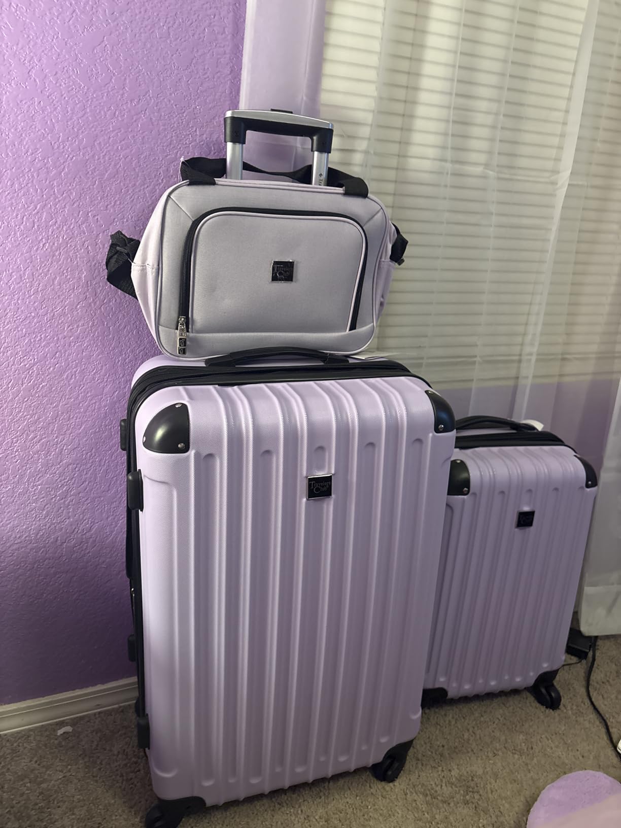 Travelers Club Midtown Hardside 4-Piece Luggage Travel Set, Emerald customer photo 1