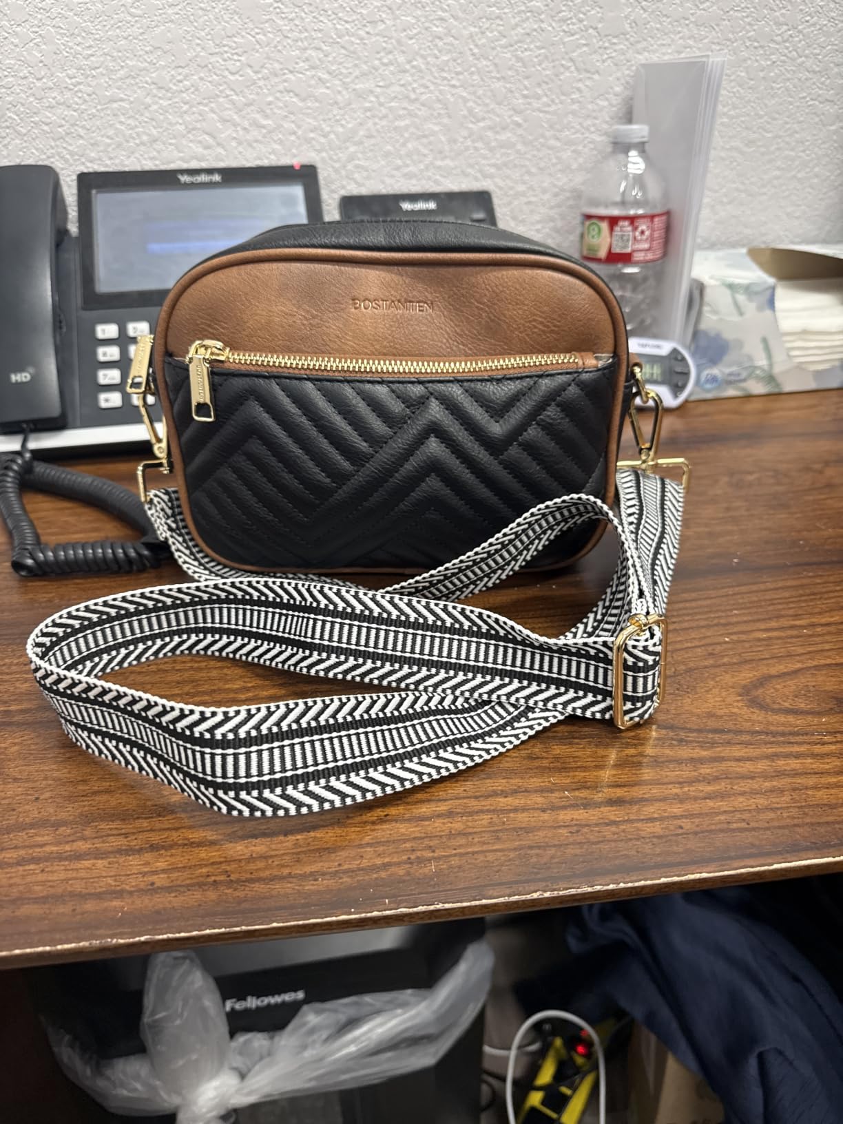 BOSTANTEN Quilted Small Crossbody Bag for Women Vegan Leather Purses | Adjustable Wide Strap, Rfid Blocking, Card Slot, Multi Pockets, Cute,Trendy, Everyday Travel Shopping Use customer photo 1