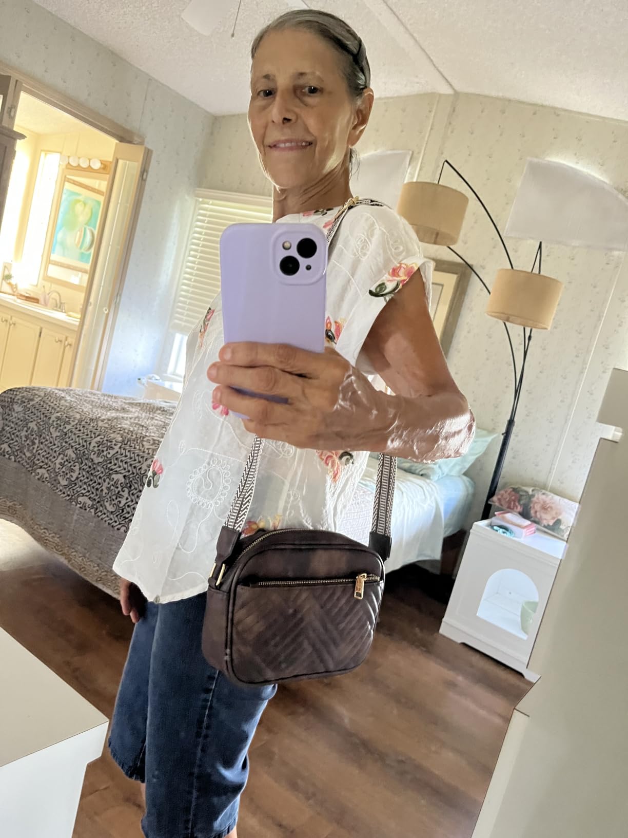 BOSTANTEN Quilted Small Crossbody Bag for Women Vegan Leather Purses | Adjustable Wide Strap, Rfid Blocking, Card Slot, Multi Pockets, Cute,Trendy, Everyday Travel Shopping Use customer photo 2
