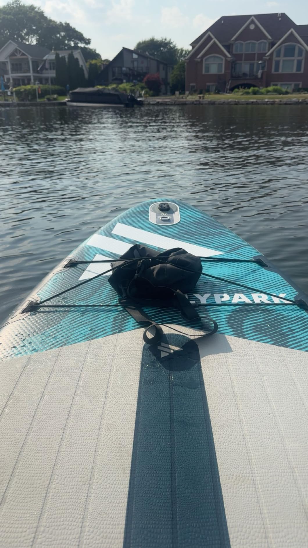 Flypark 10'8/11'x35'' Fishing&Family Stable Inflatable Paddle Boards, Extra Wide SUP Paddleboard Inflatable, 430lb/3 People, Stand Up Paddle Board for Adults, Camera Mount, Shoulder Strap, Rod Holder customer photo 2