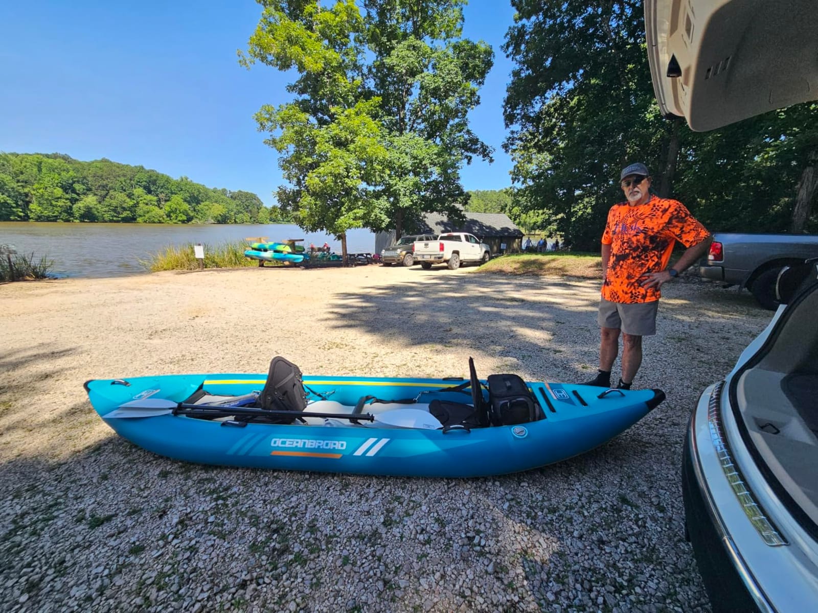 OCEANBROAD Inflatable Sit-in Kayak(NO HIN), 1 Person/2 Person Touring Kayak customer photo 2