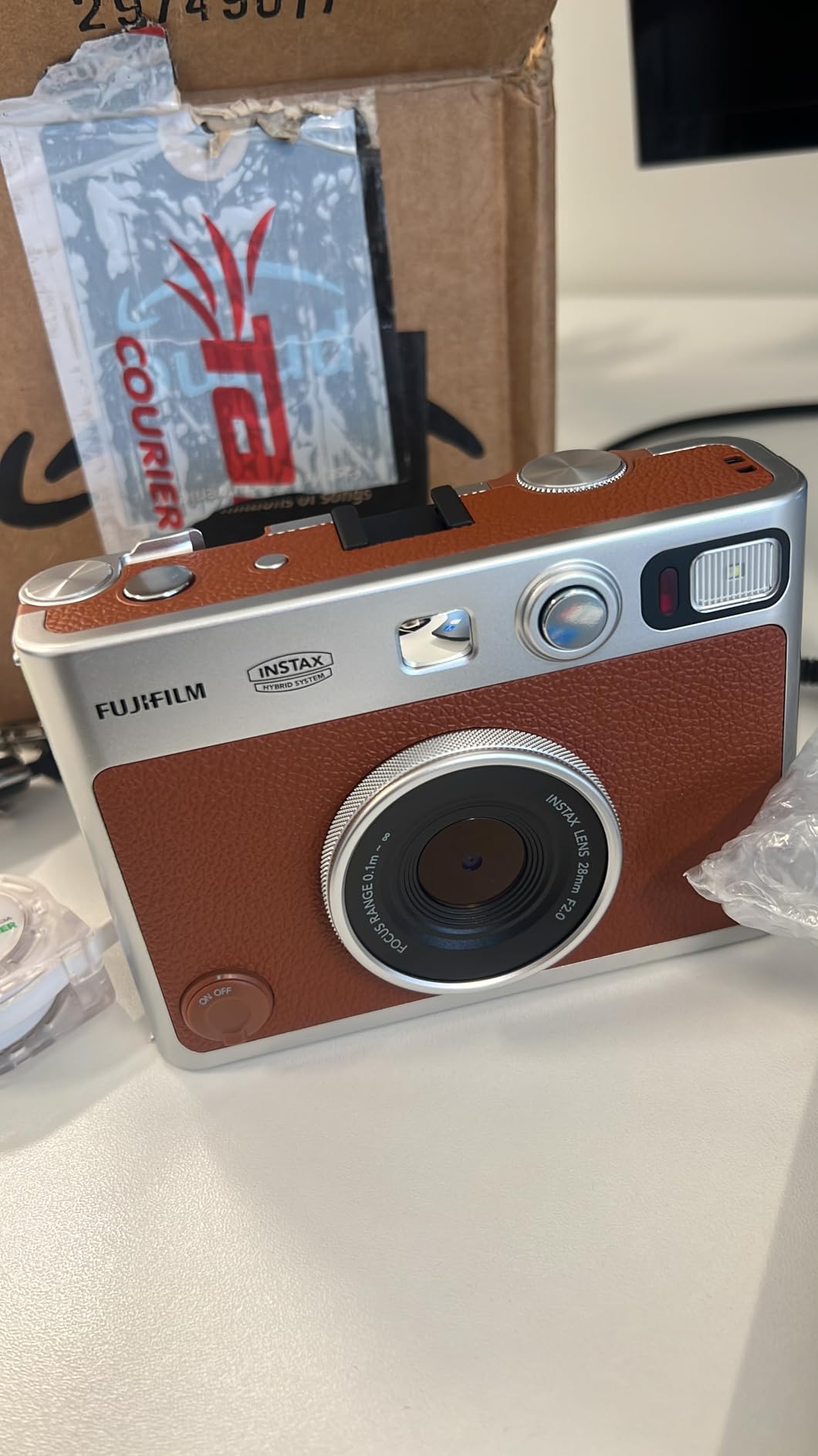 Fujifilm Instax Mini EVO Instant Camera - Brown customer photo 2