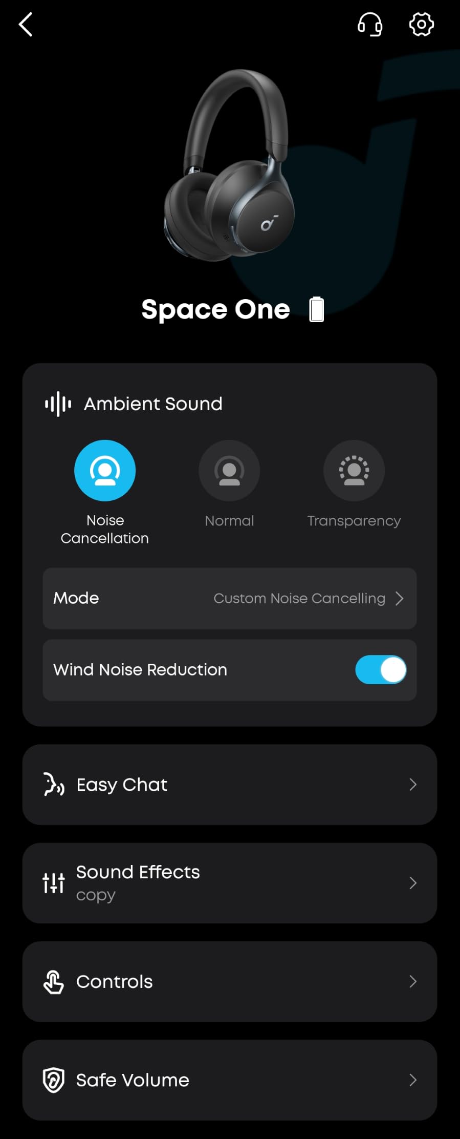 Soundcore Anker Space One ANC Over-Ear Headphones, Voice Reduction customer photo 2