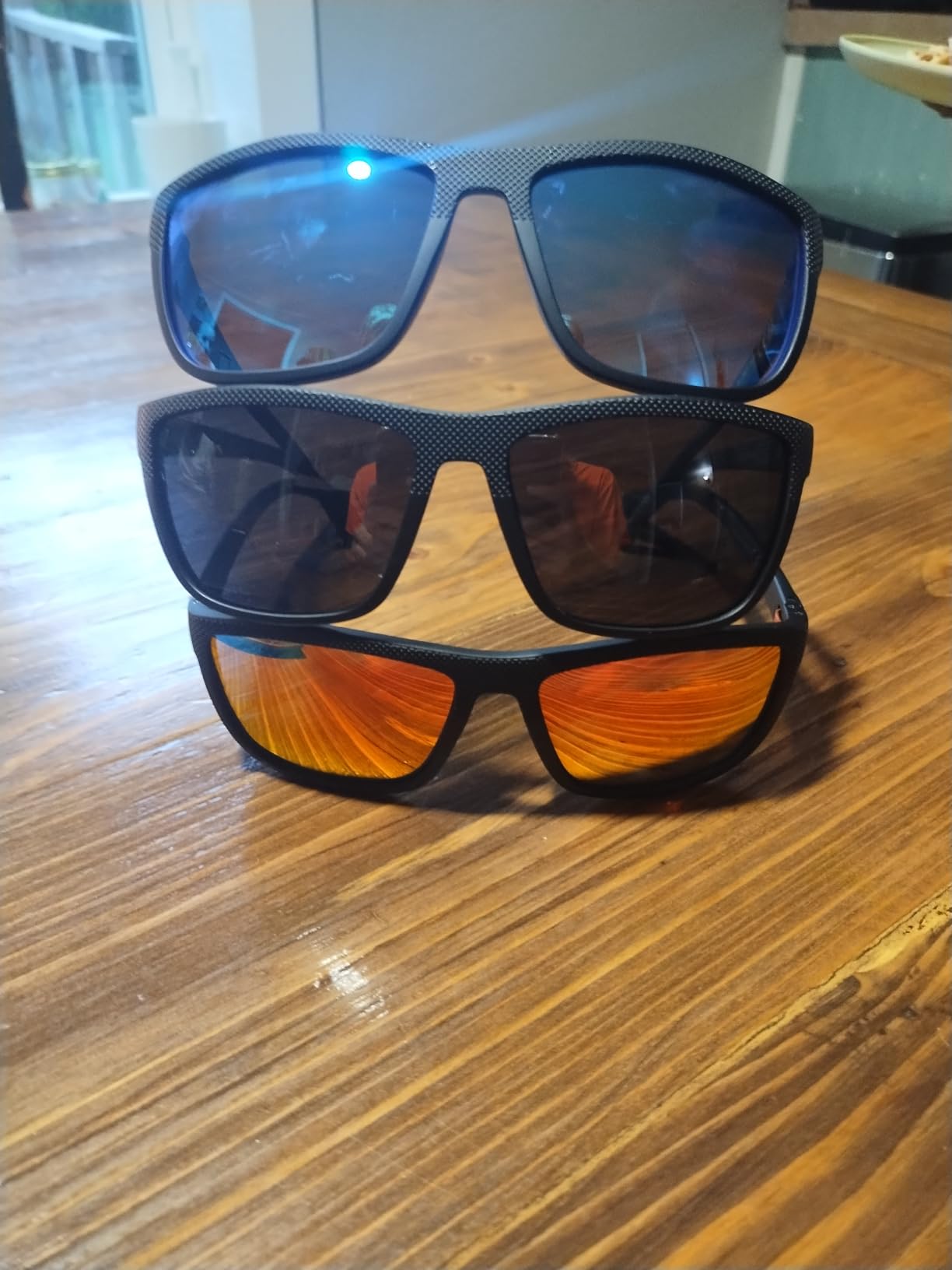 Square Polarized Sunglasses for Men and Women Lightweight Frame Sun Glasses with UV Protection customer photo 2