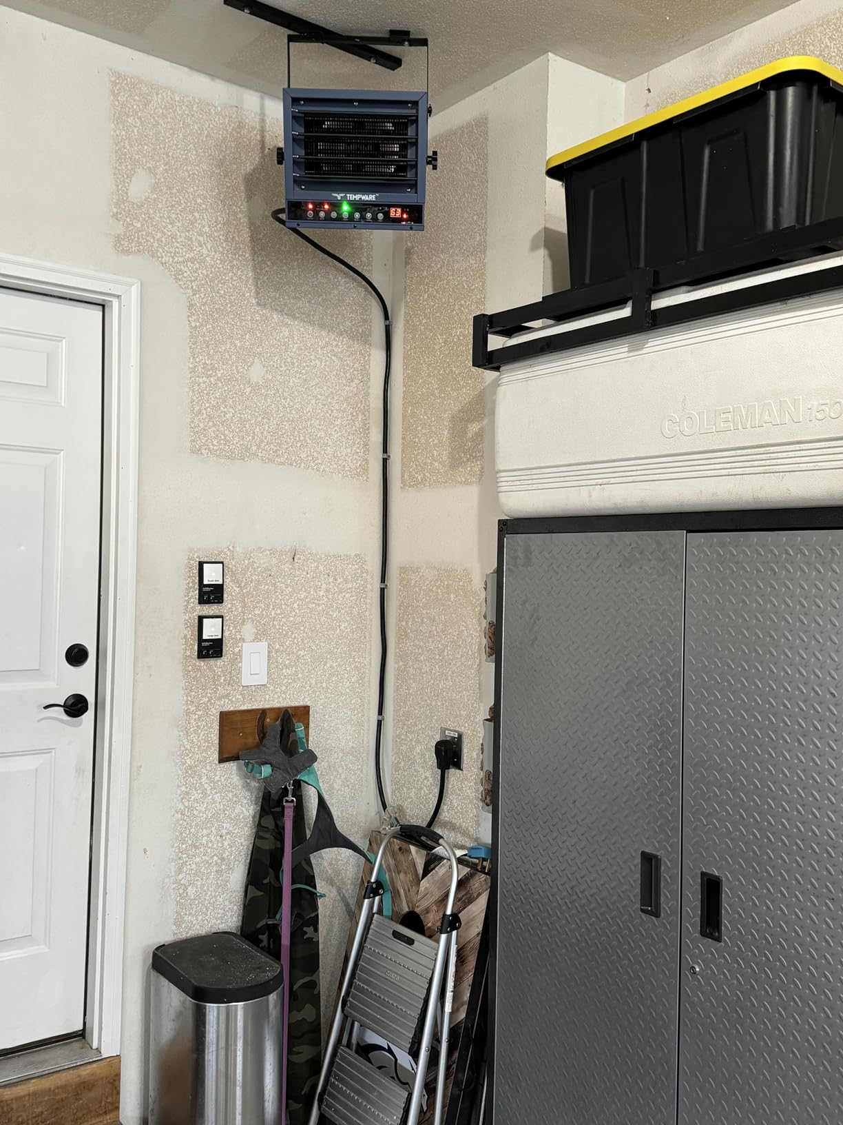 TEMPWARE Garage Heater Electric 240V, 5000-Watt Hardwired Ceiling Mount Shop Heater with ECO Mode, 240-Volt Hardwired with Full-Function Remote and 12-Hour Timer, Ideal for Workshop customer photo 1