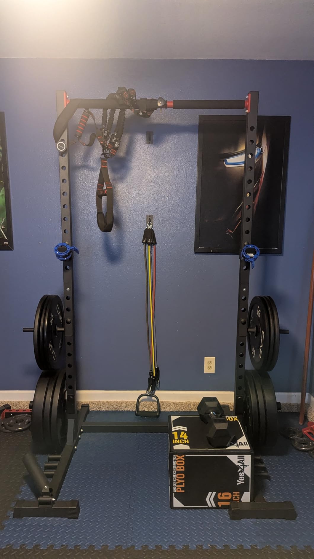 FLYBIRD SR1 Squat Rack, Adjustable Power Rack for 6FT/7FT Barbells customer photo 1