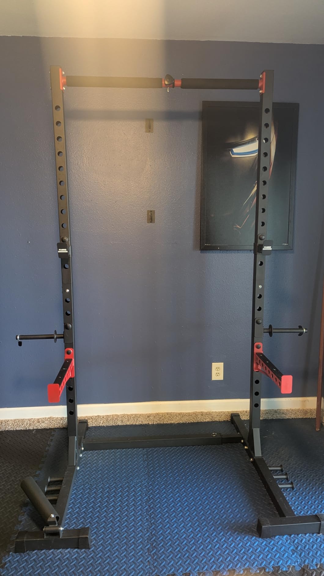 FLYBIRD SR1 Squat Rack, Adjustable Power Rack for 6FT/7FT Barbells customer photo 2