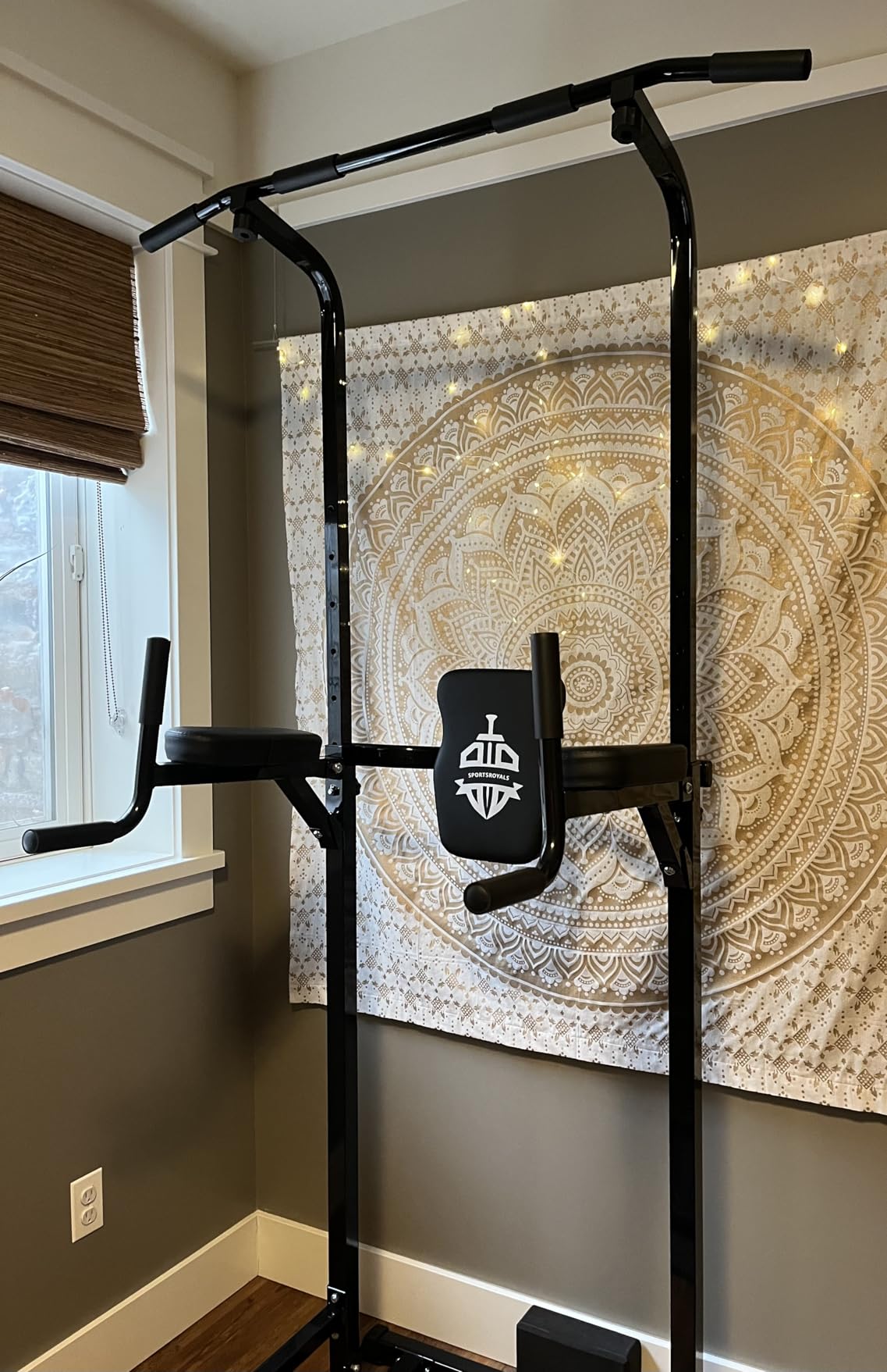 SPORTSROYALS Free Standing Pull Up Bar, Power Tower for Home Gym Training customer photo 1