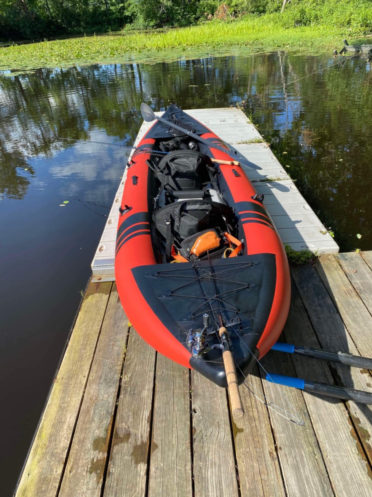 Goplus Tandem Inflatable Kayak, 12.5FT 2-Person Kayak Set for Adults customer photo 2
