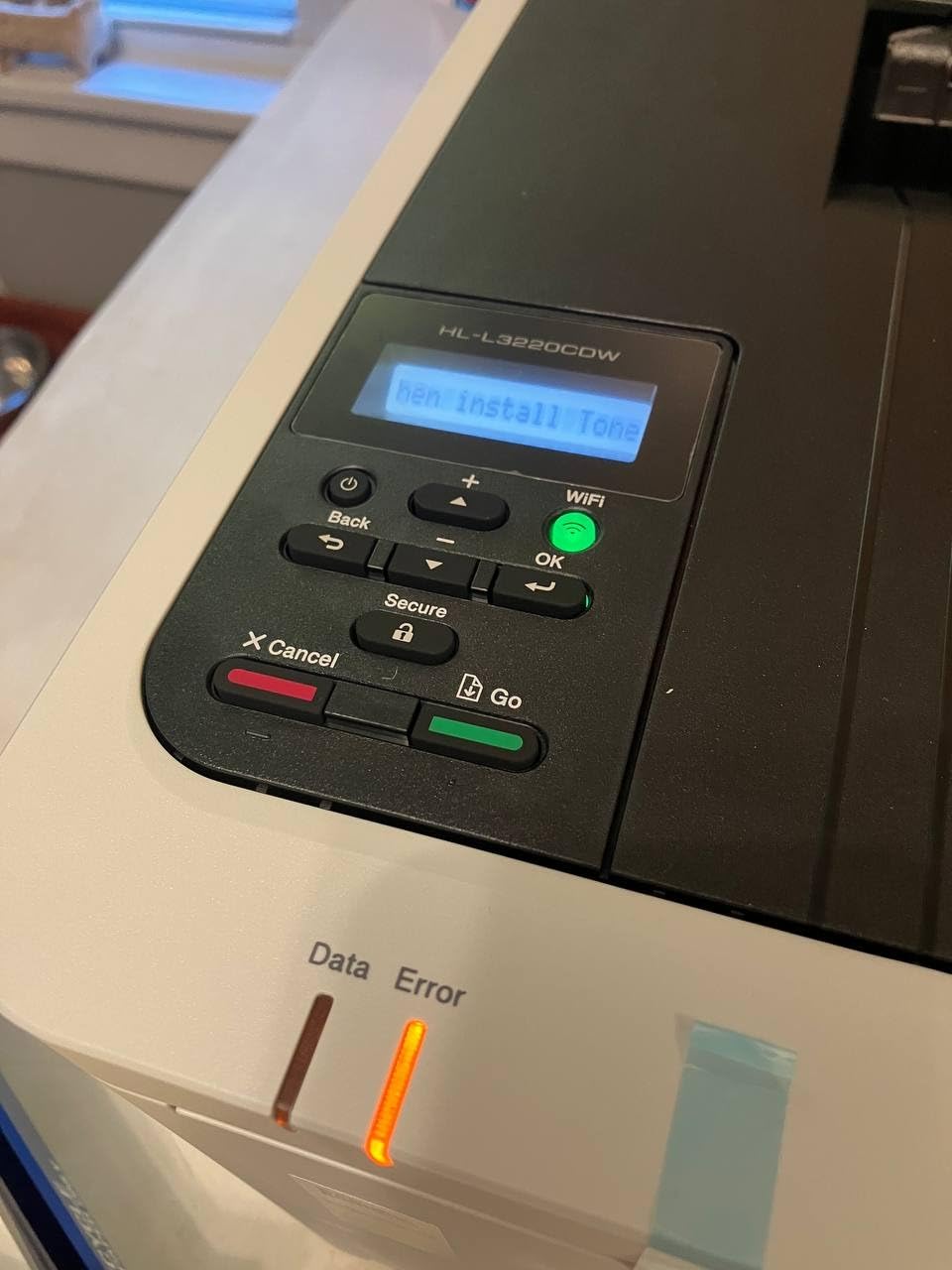 Brother Color Laser Printer with Wireless Printing Fast 19 PPM Output, Duplex Feature, Mobile Device Compatible, 250-Sheet Paper Tray for Professional Home Office Printing (HL-L3220CDW) customer photo 1