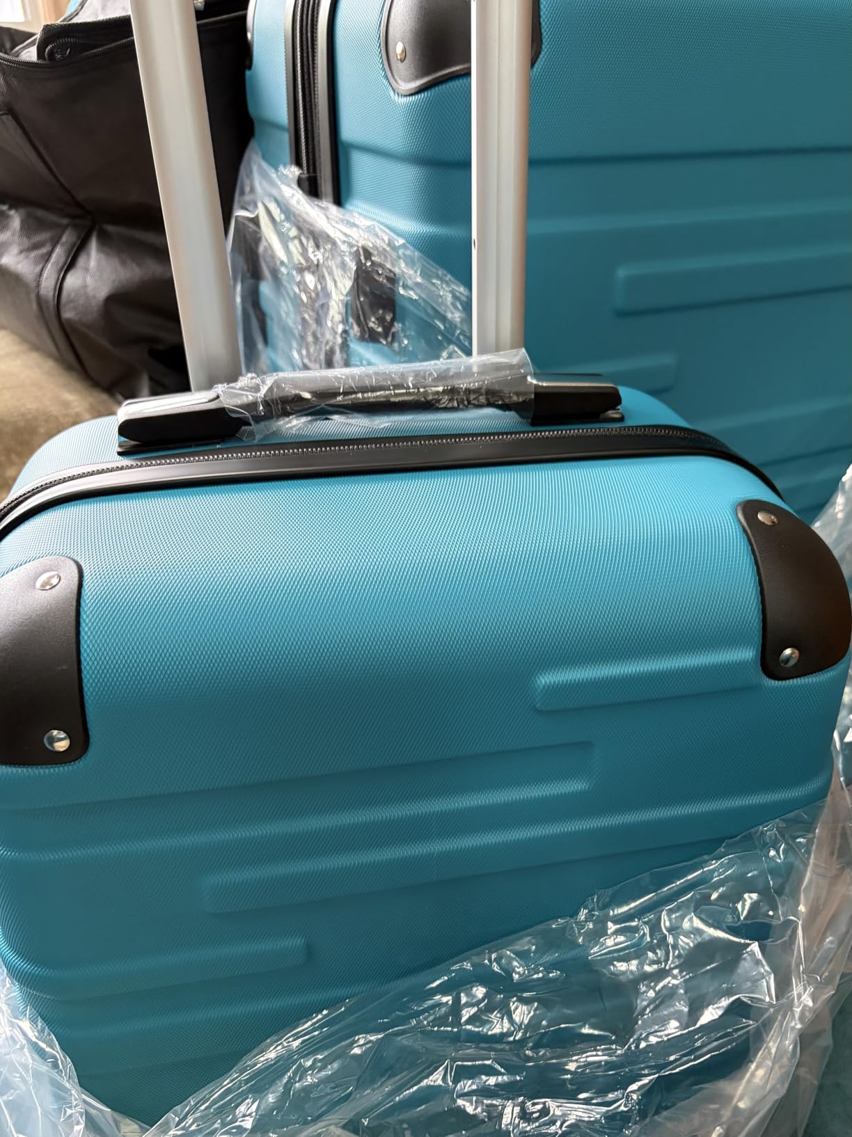 Coolife Hardside ABS Luggage, TSA Lock, Spinner Wheels, 28in Checked | ABS hardshell, scratch-resistant, 360° silent spinner wheels, YKK zippers, TSA lock, aluminum handle, 15% expandable customer photo 2