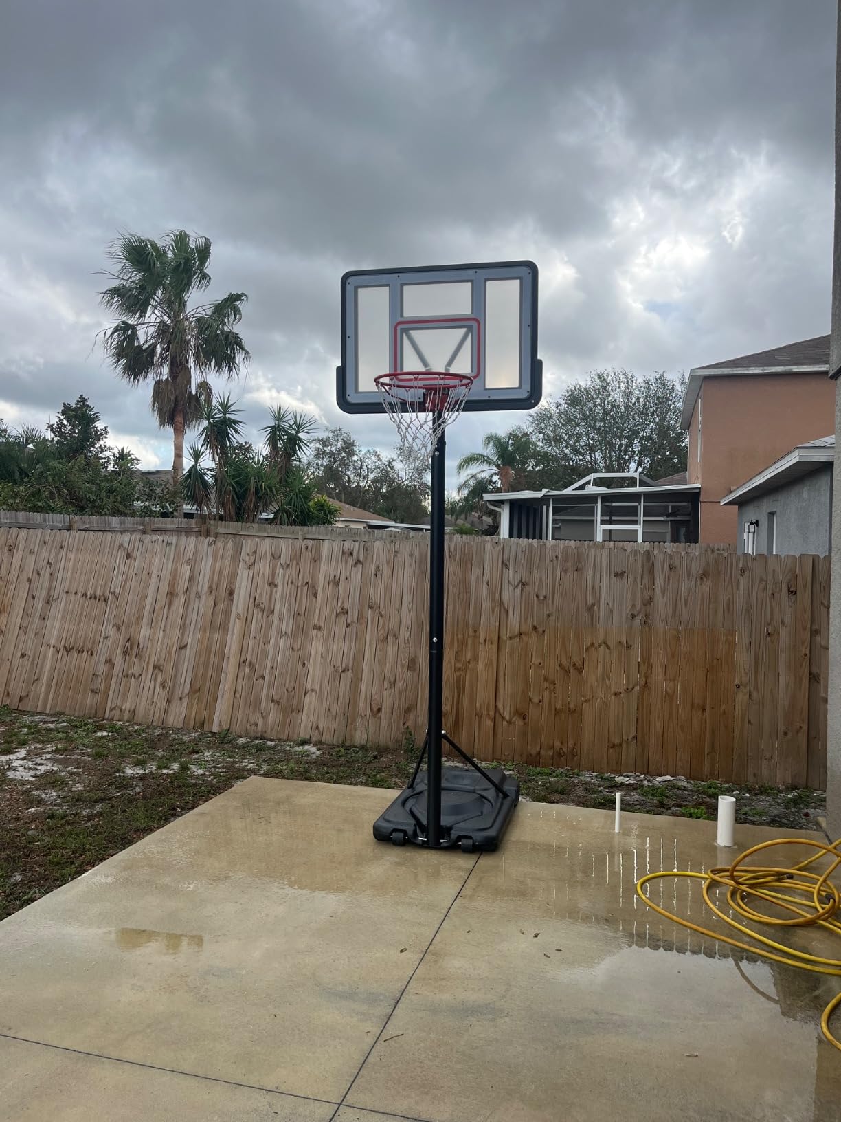 Best Choice Products 10ft Regulation Basketball Hoop, Height Adjustable Outdoor Goal w/Shock Absorbent Rim, Base Gel, 2 Wheels customer photo 2